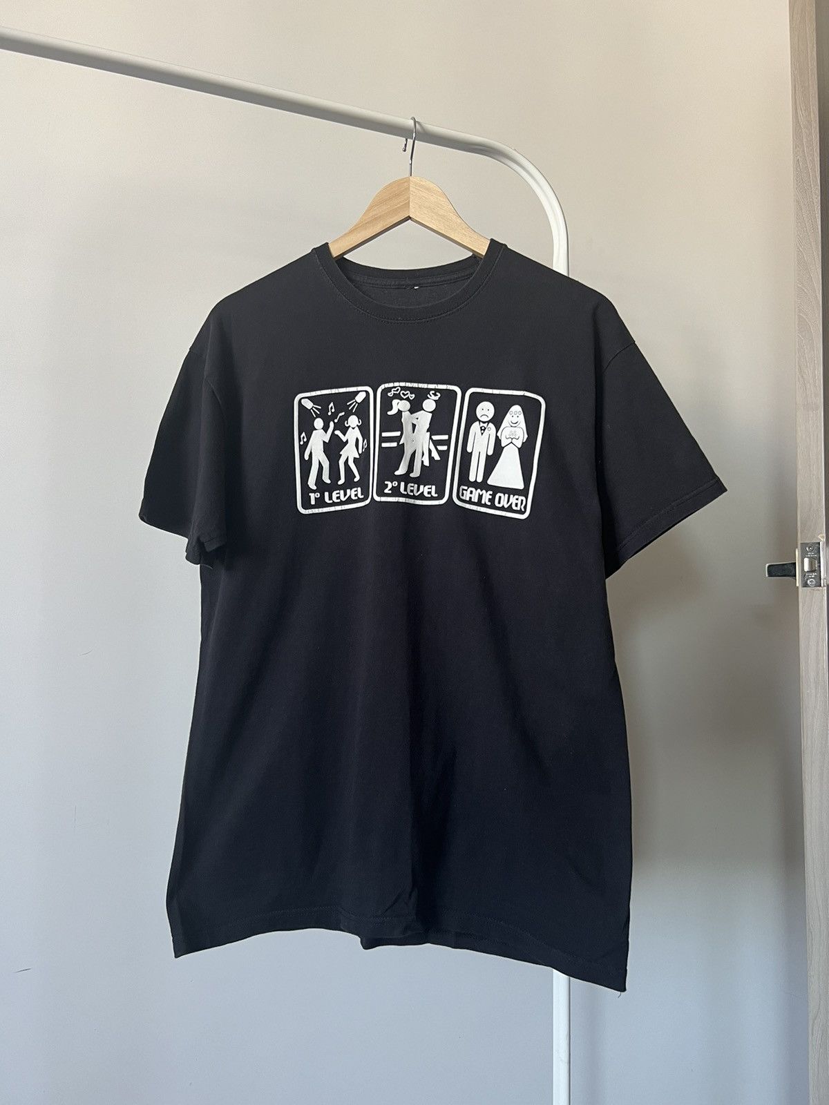 Band Tees Vintage Gamer Levels Tee – Game Over Funny Graphic Shirt Size US S / EU 44-46 / 1 - 2 Thumbnail