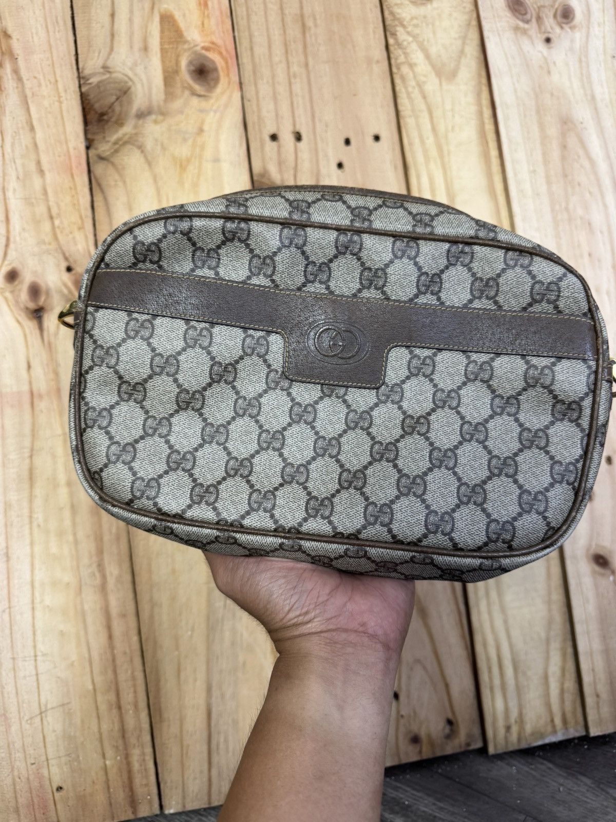 Designer × Gucci × Vintage Vintage Gucci Clutch Bag Sling Bag Size ONE SIZE - 13 Thumbnail