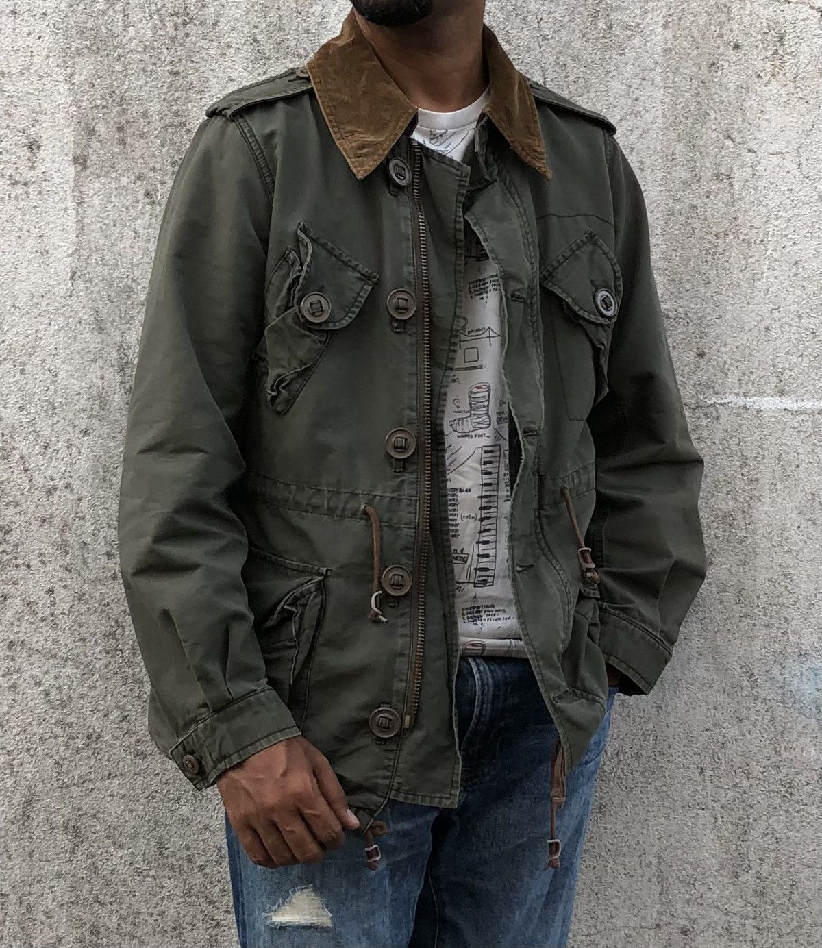 Vintage Vintage Fatigues Flash Report Military Army Combat Jacket Size US M / EU 48-50 / 2 - 4 Thumbnail