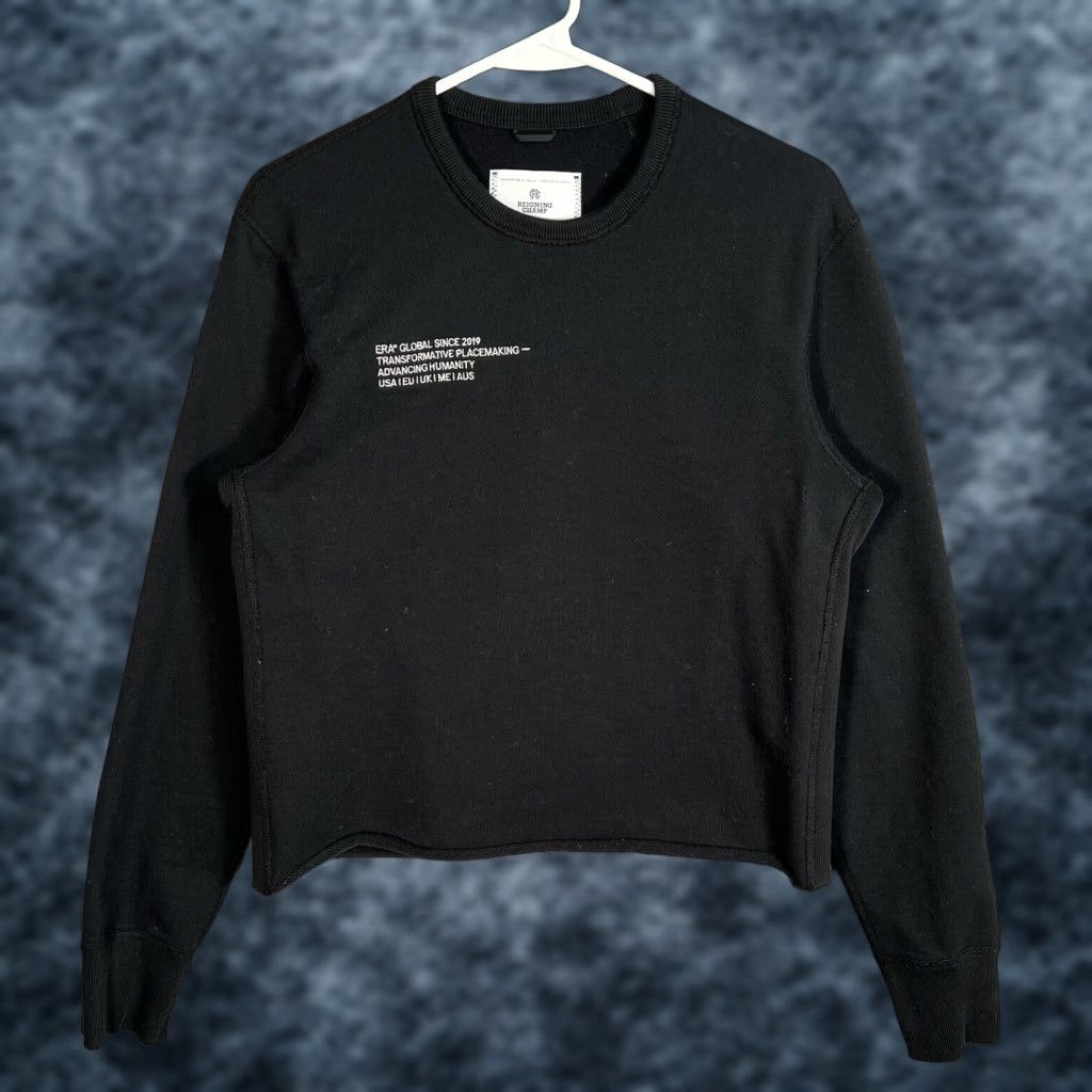Reigning Champ VINTAGE Reigning Champ Sweatshirt Shirt Womens Small Black Crewneck Pullover 8/10 Size: Adult Womens Small 90s/Concert? No, not applicable. Size S / US 4 / IT 40 - 1 Thumbnail
