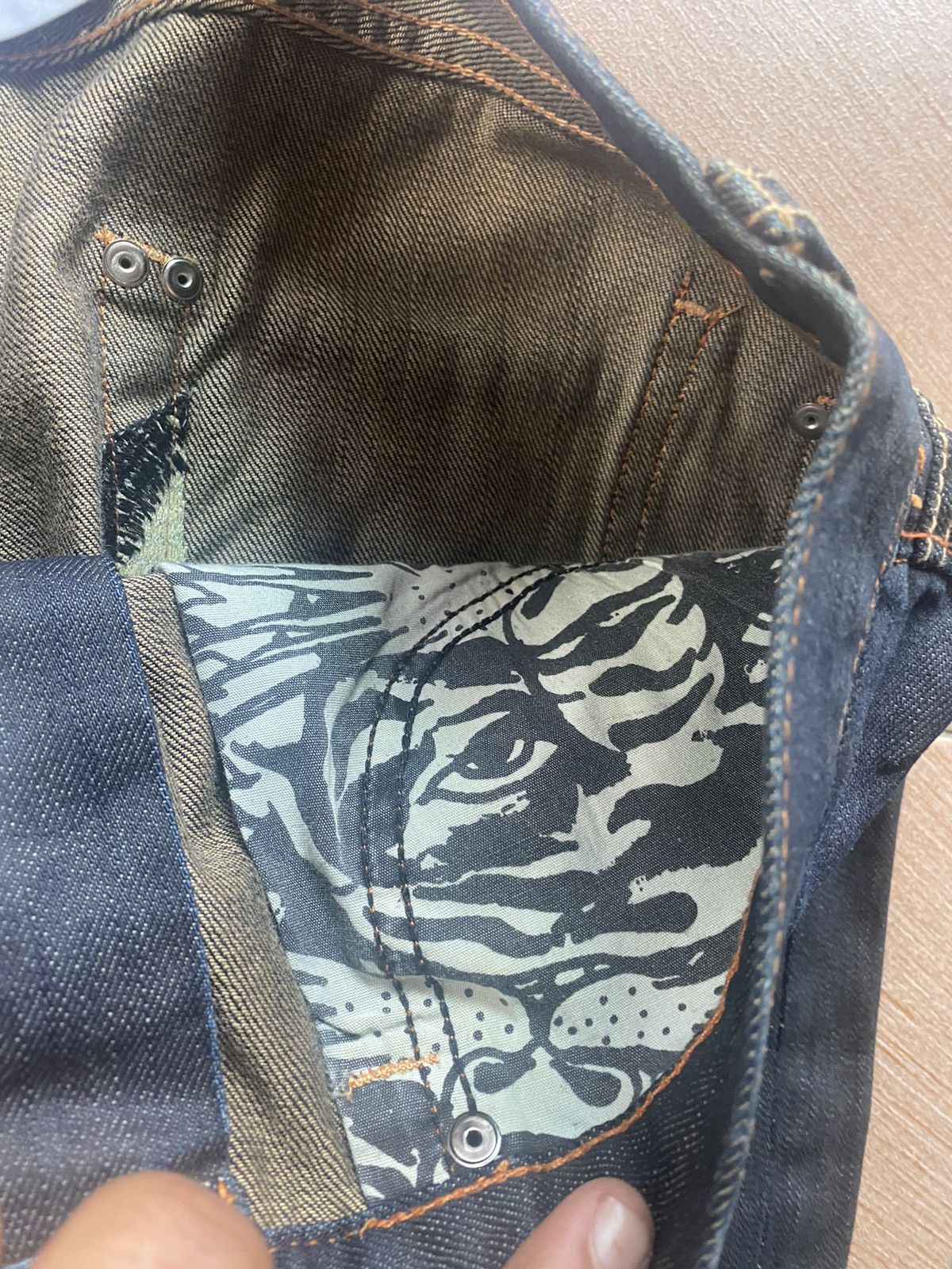 Ed Hardy CHRISTIAN AUDIGER ED HARDY DENIM SKULL Size US 38 / EU 54 - 6 Thumbnail