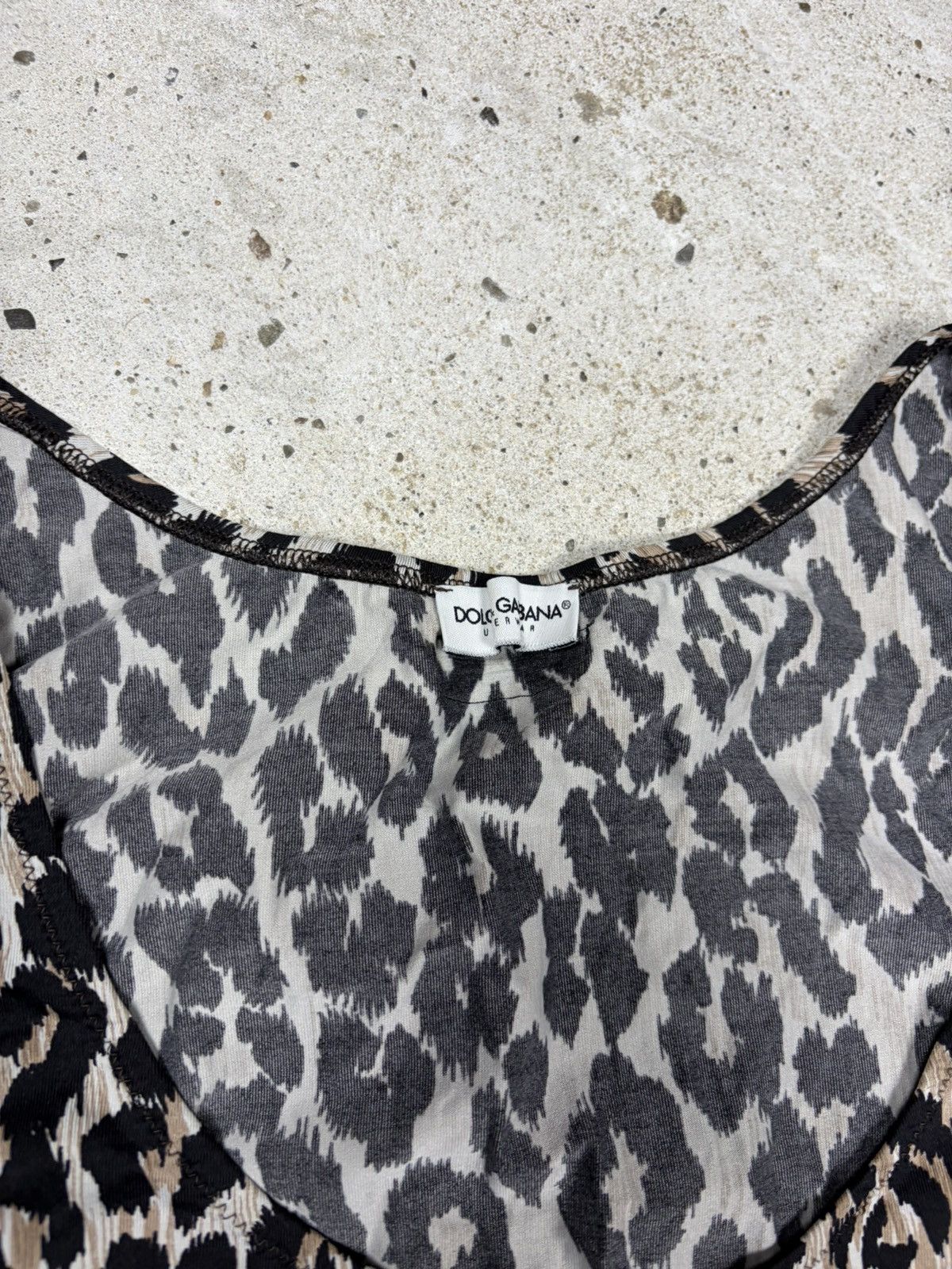 Dolce & Gabbana Vintage 2000s Dolce & Gabbana Underwear Leopard Print Tank Size S / US 4 / IT 40 - 5 Thumbnail