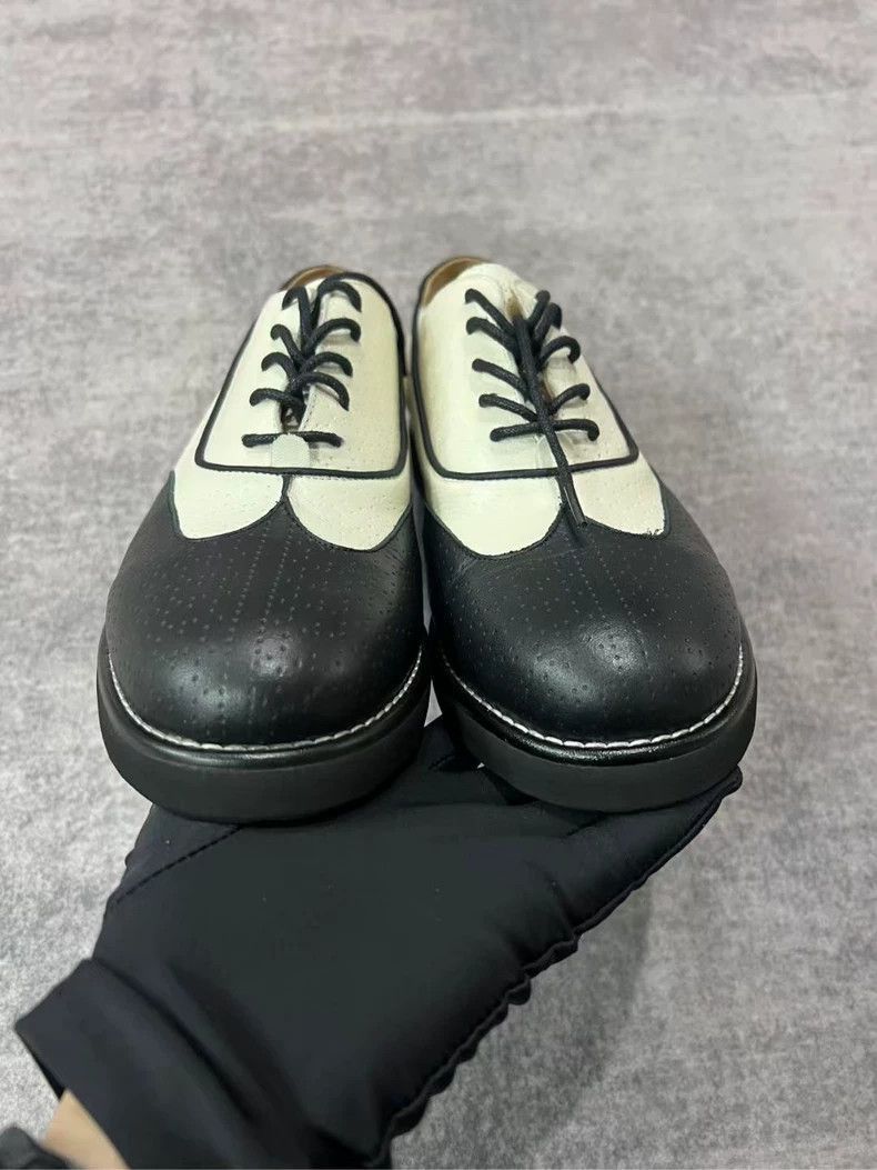 Chanel Chanel Black and White Derby Shoes -2505 Size US 11 / EU 44 - 3 Thumbnail