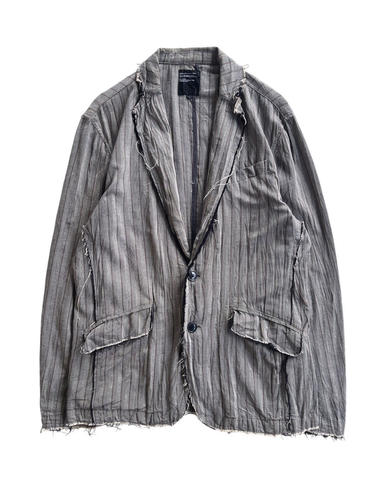 Japanese Brand × Vintage Japanese Splendid Satisfaction Unfinished Distressed Design Size US M / EU 48-50 / 2 - 2 Thumbnail