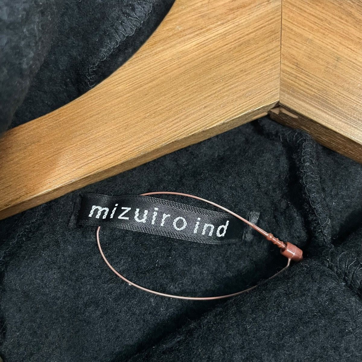 Japanese Brand Mizuiro Industries Black Hooded Buttonless Cape Coat Size M / US 6-8 / IT 42-44 - 12 Thumbnail