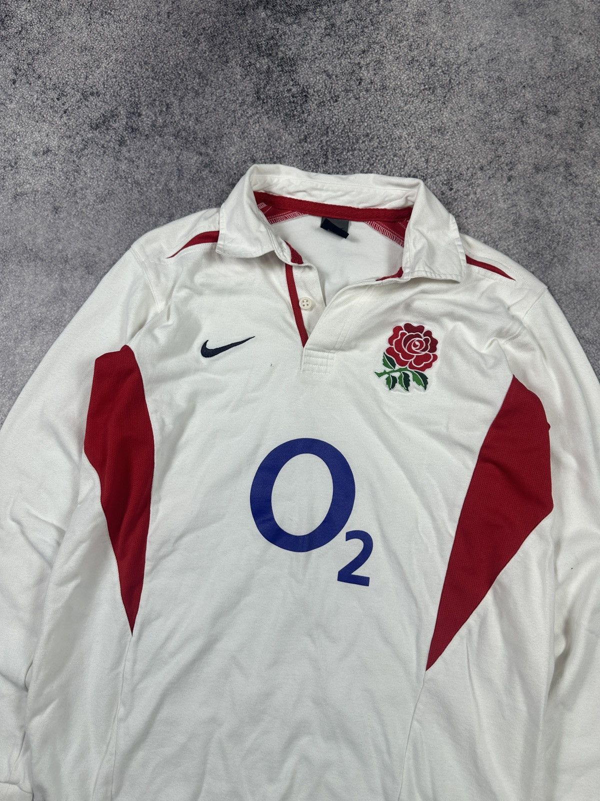Nike Y2k vintage Nike England Long Rugby Streetwear Jersey M Size US M / EU 48-50 / 2 - 2 Thumbnail