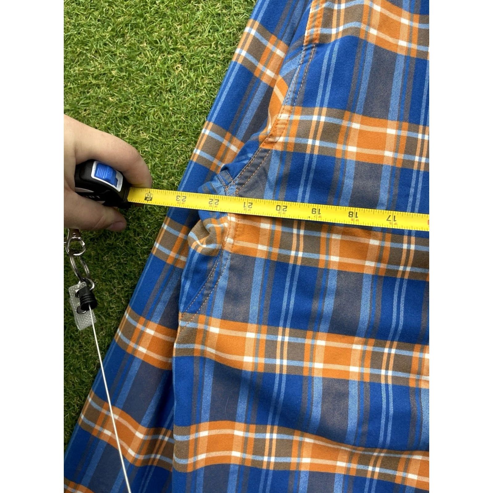 Vintage Alaskan Hardgear Flannel Shirt Mens L Blue Orange Long Sleeve Workwear Hiking Plaid Button-Up Vintage: No Size US L / EU 52-54 / 3 - 6 Thumbnail