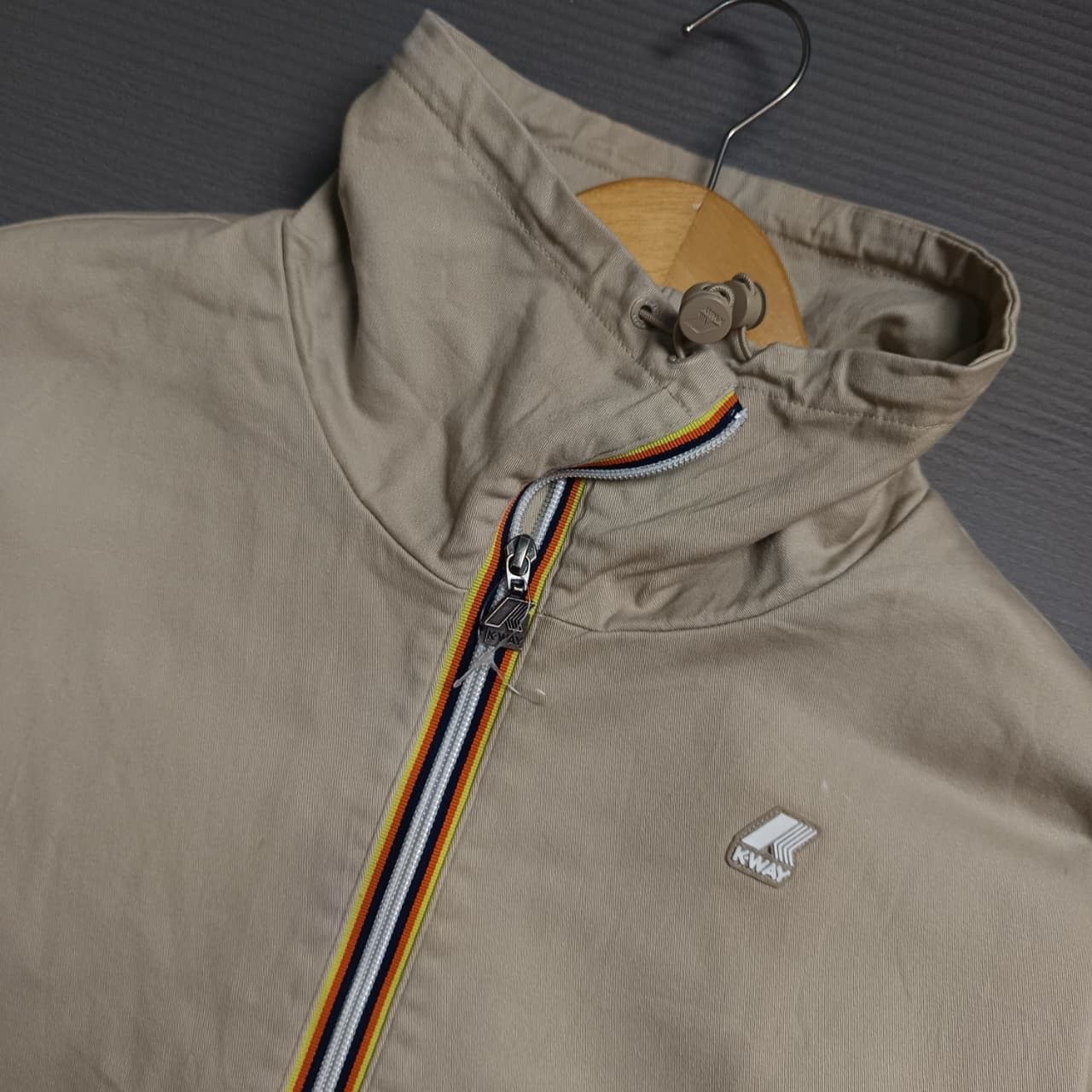 K-Way Beige Parka-Style Drawstring Jacket from K-Way Size US XL / EU 56 / 4 - 2 Thumbnail