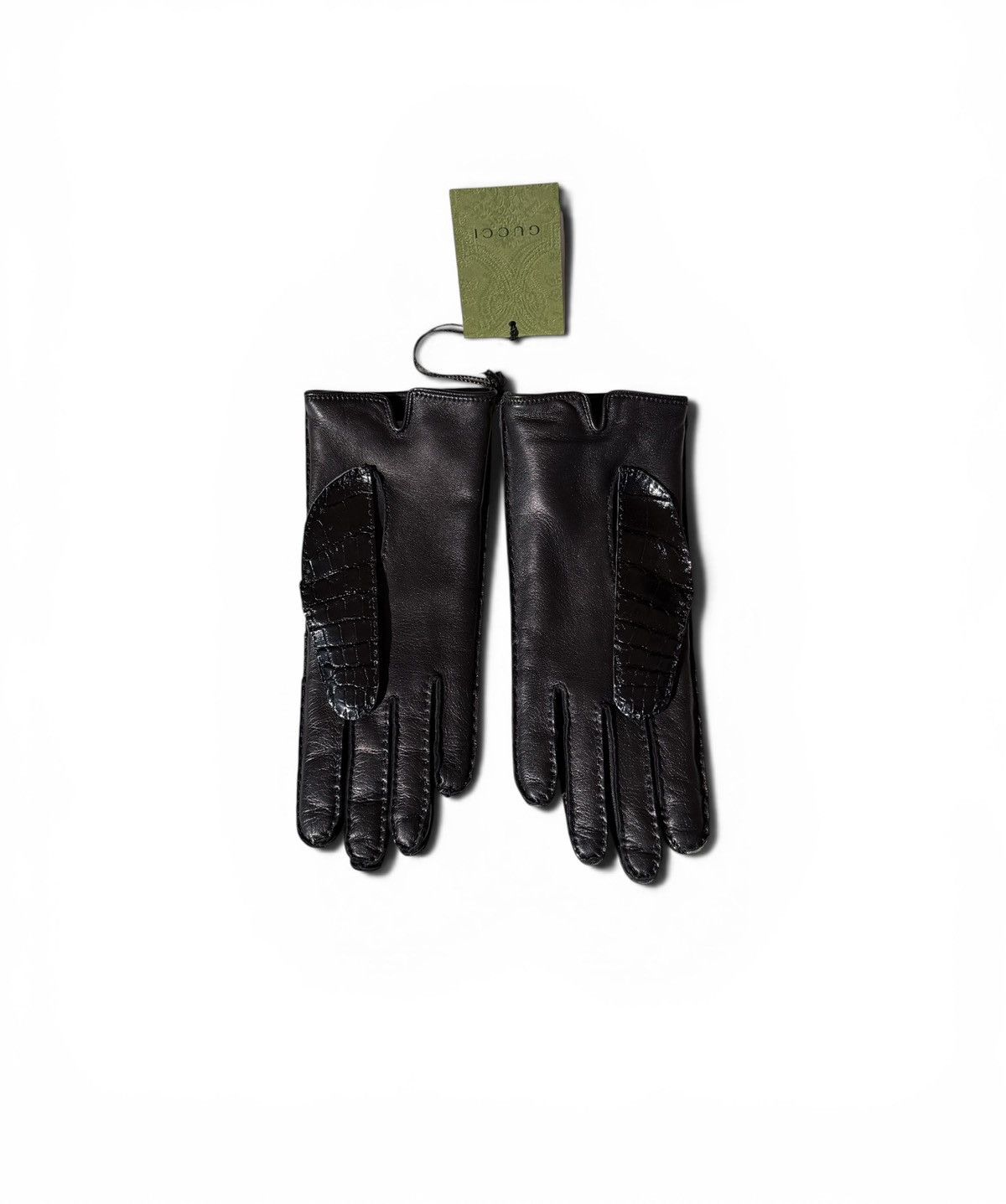 Gucci Gucci Horsebit Crorodile lesther gloves Size ONE SIZE - 4 Thumbnail