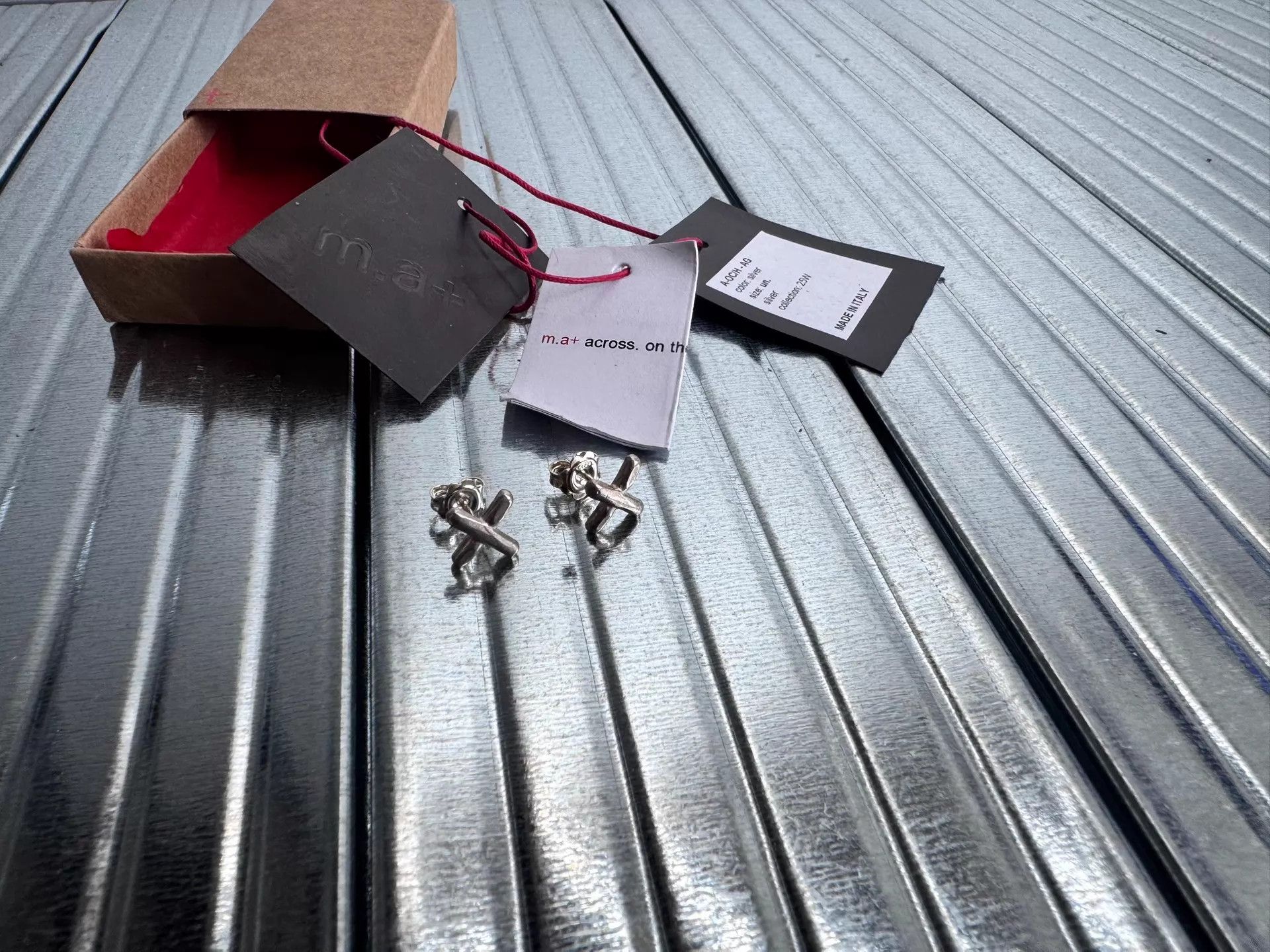 Ma+ maurizio amadei m.a+ Cross Stud Earring A-OC/H New Size ONE SIZE - 6 Thumbnail