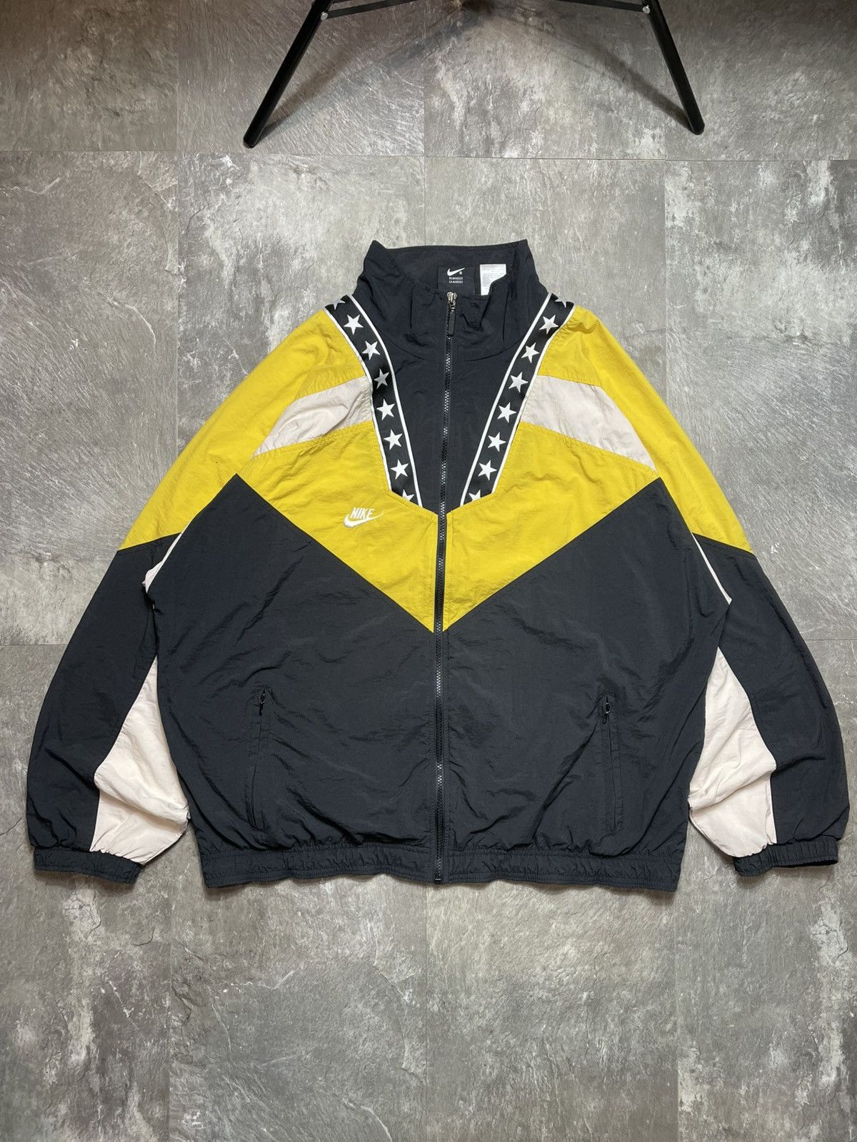 Nike Nike Premier Vintage Swoosh Nylon Zip Track Jacket Big Logo Size US XL / EU 56 / 4 - 1 Thumbnail