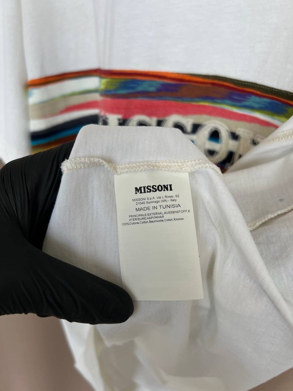 Missoni Missoni Embroidered Logo T-Shirt Mens Size XXL/XL White Size US XXL / EU 58 / 5 - 12 Thumbnail