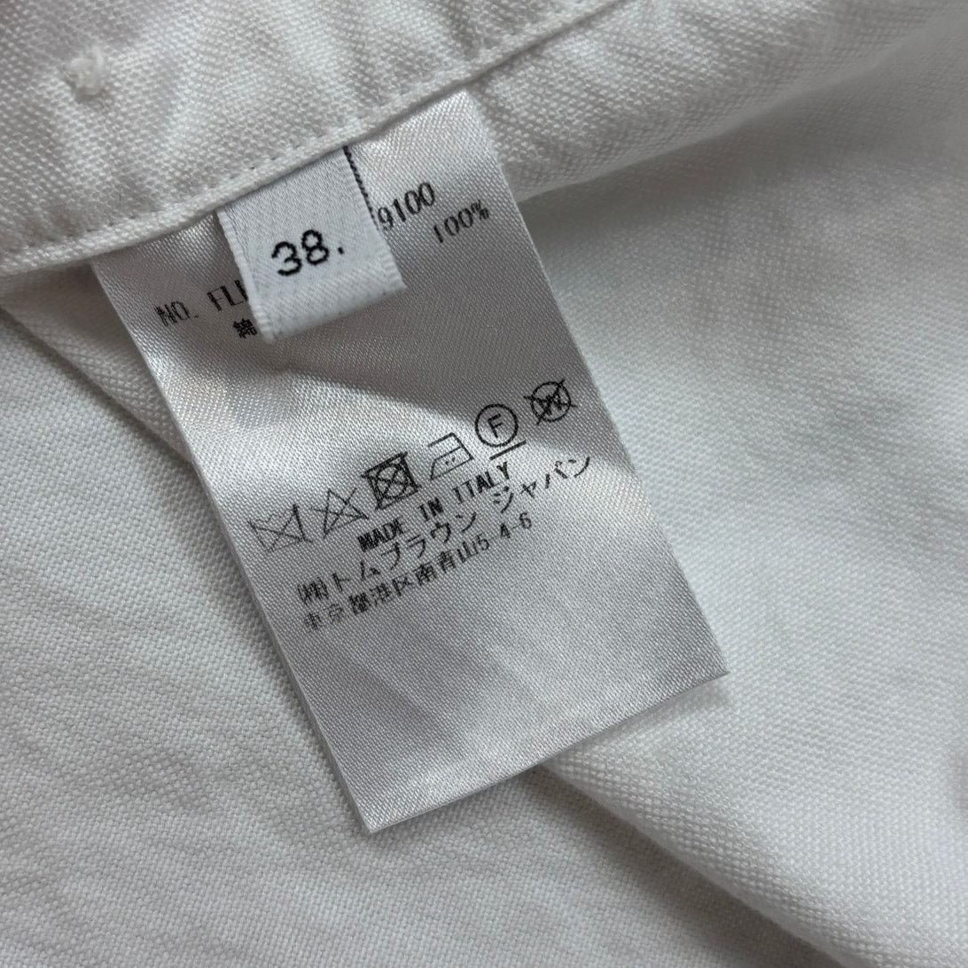 Thom Browne Thom Browne Classic Oxford Grossgrain Placket Shirt W's 38 Size XS / US 0-2 / IT 36-38 - 8 Thumbnail