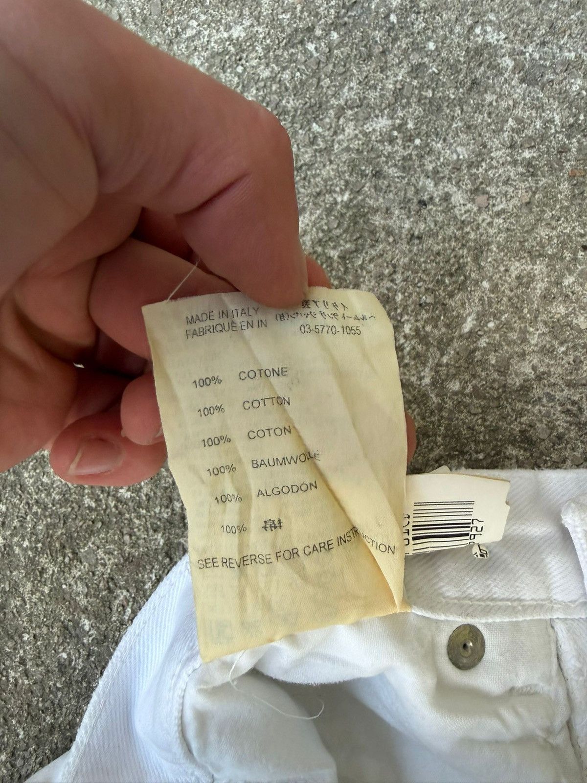 Helmut Lang helmut lang 2003 archive white jeans Size 28" / US 6 / IT 42 - 10 Thumbnail
