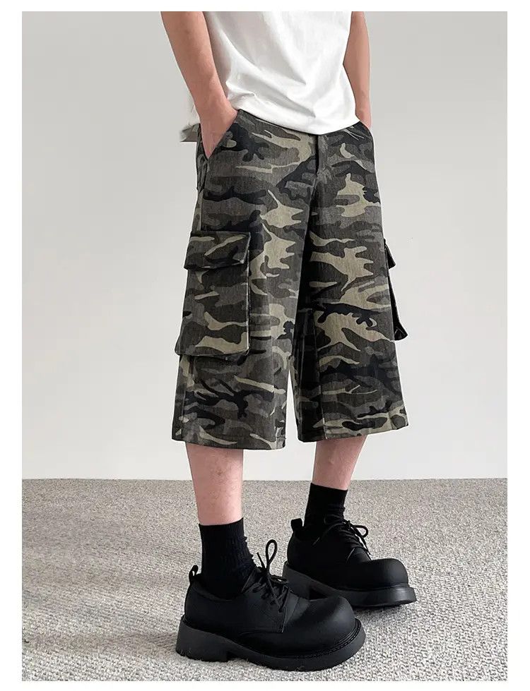 Japanese Brand × Jean Camo Cargo Shorts Size US 30 / EU 46 - 3 Thumbnail