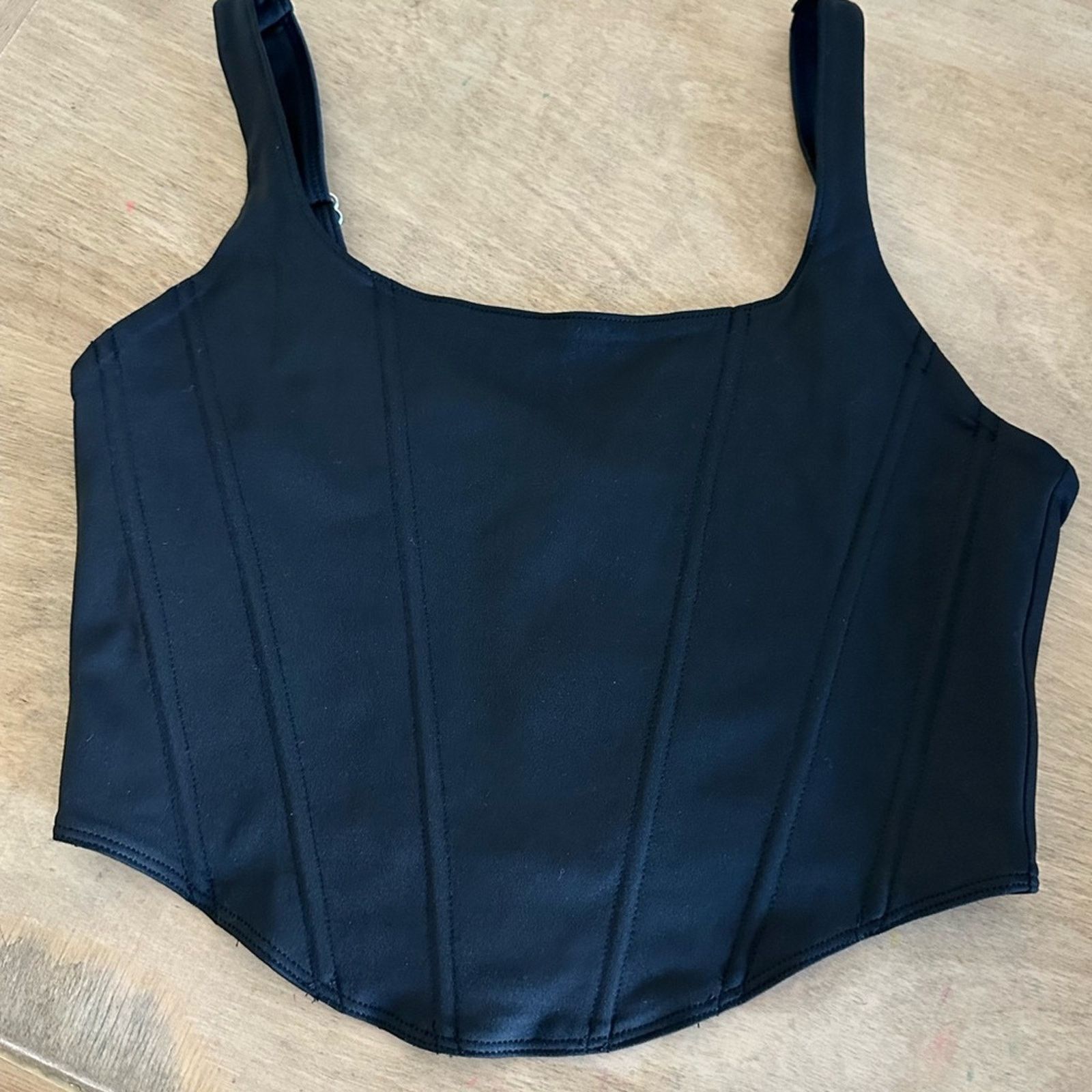 Other NEW - Square Neck Bustier Corset Tank - M - black - $25 Size M / US 6-8 / IT 42-44 - 4 Thumbnail
