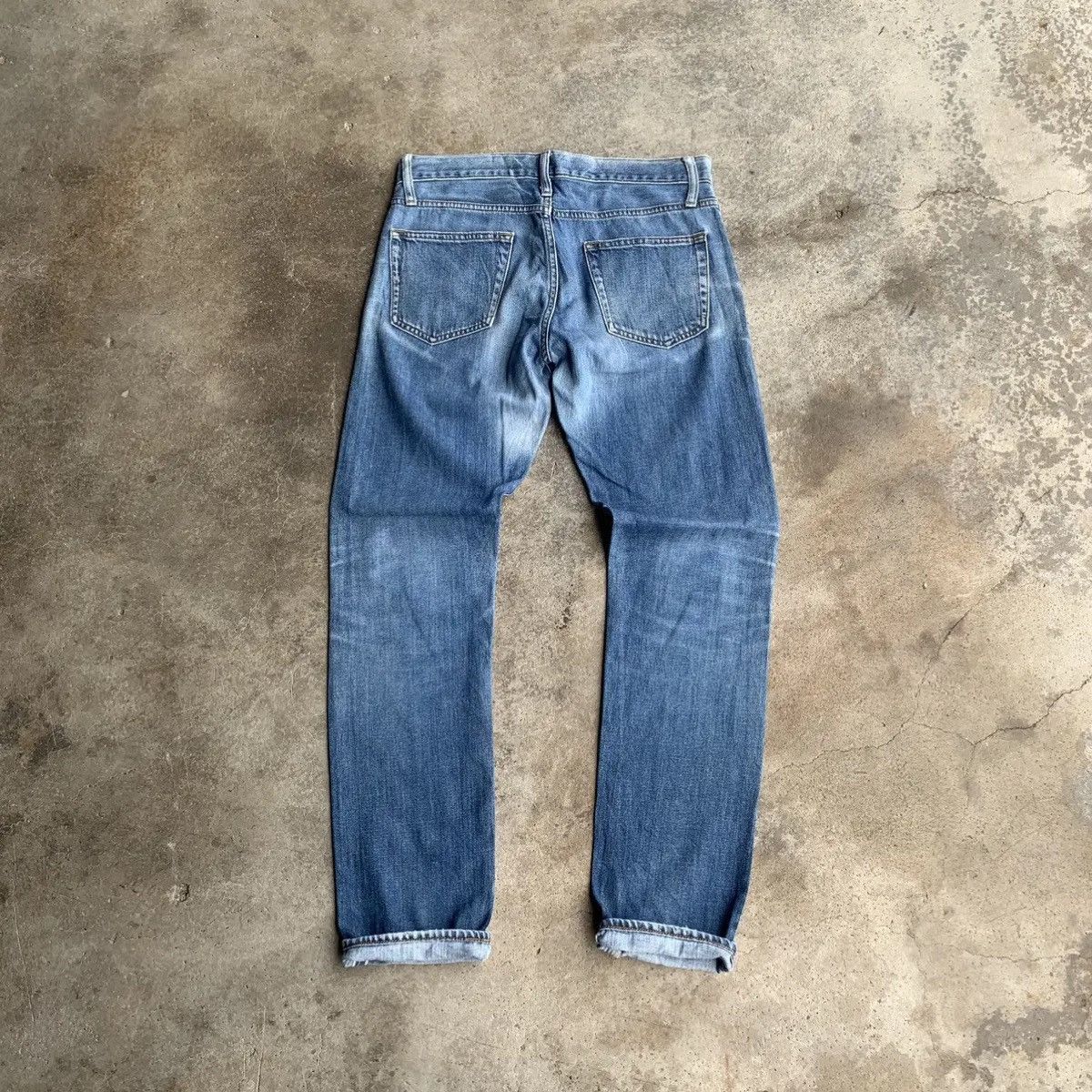 Kaihara Denim 💥 REDLINE JAPANESE VINTAGE 30x31 Blue Wash Jeans Pants Size US 30 / EU 46 - 9 Thumbnail