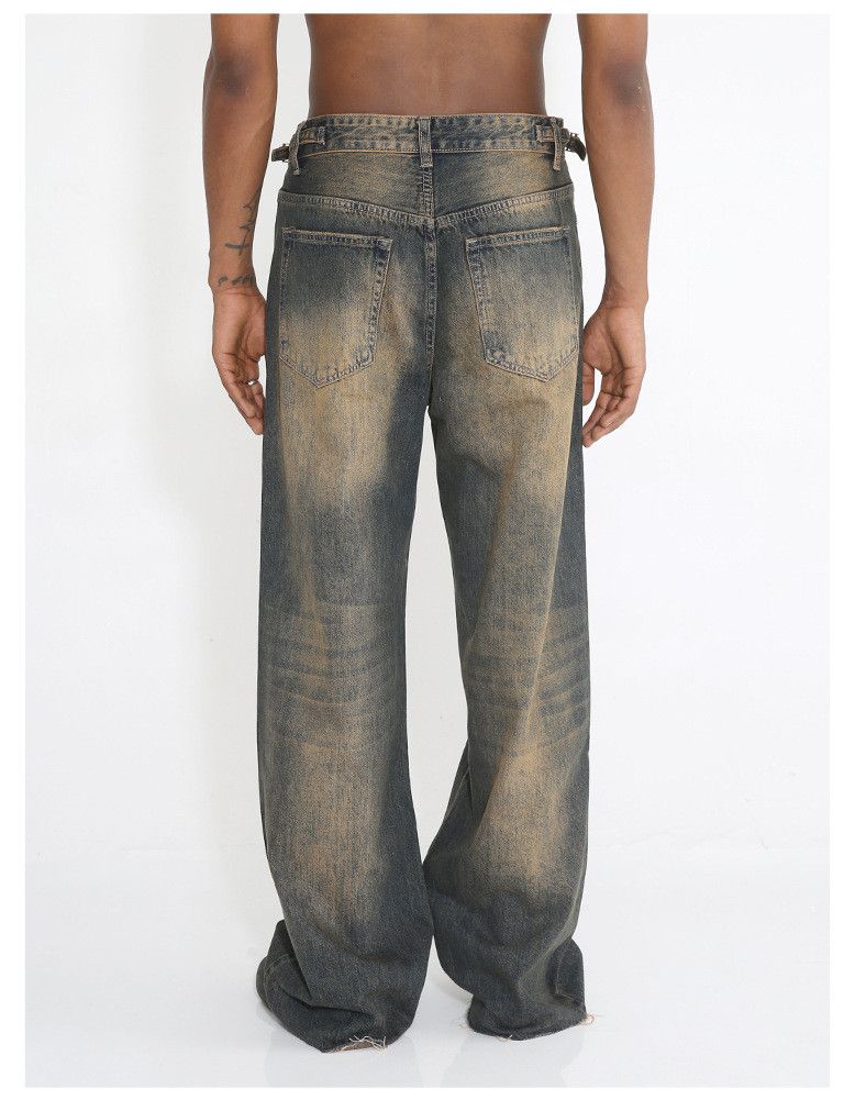 Jean × Vintage faded mud dye grunge hiphop loose baggy jeans Size US 28 / EU 44 - 6 Thumbnail