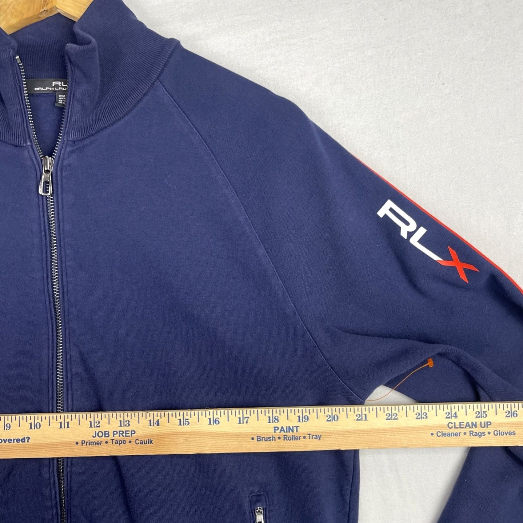 RLX Ralph Lauren RLX Ralph Lauren Track Jacket Mens Large Navy Blue Zip Up Performance Outdoor Size US L / EU 52-54 / 3 - 7 Thumbnail