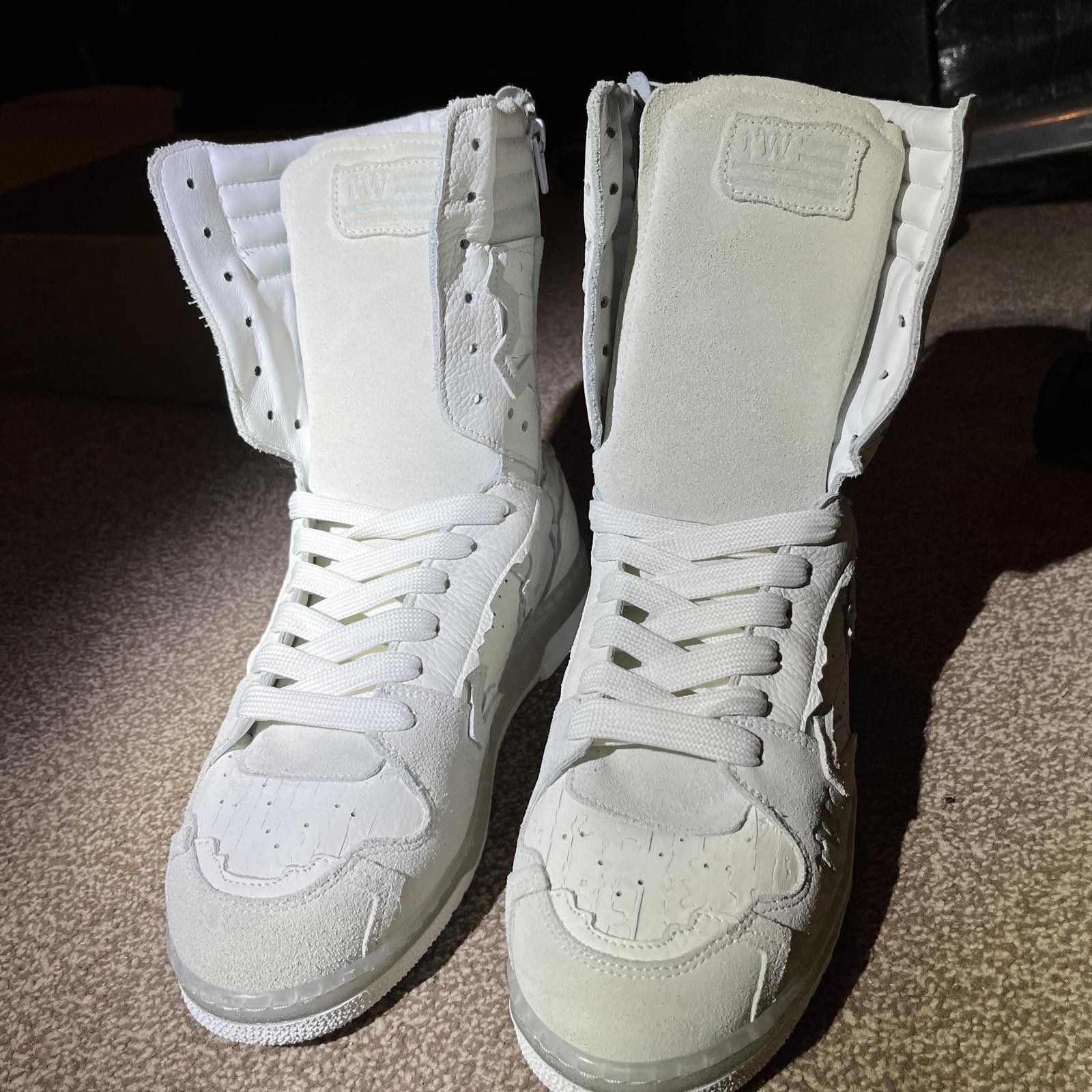Racer Worldwide Racer Worldwide White High-top Shoes / Sneakers Size US 9 / EU 42 - 3 Thumbnail
