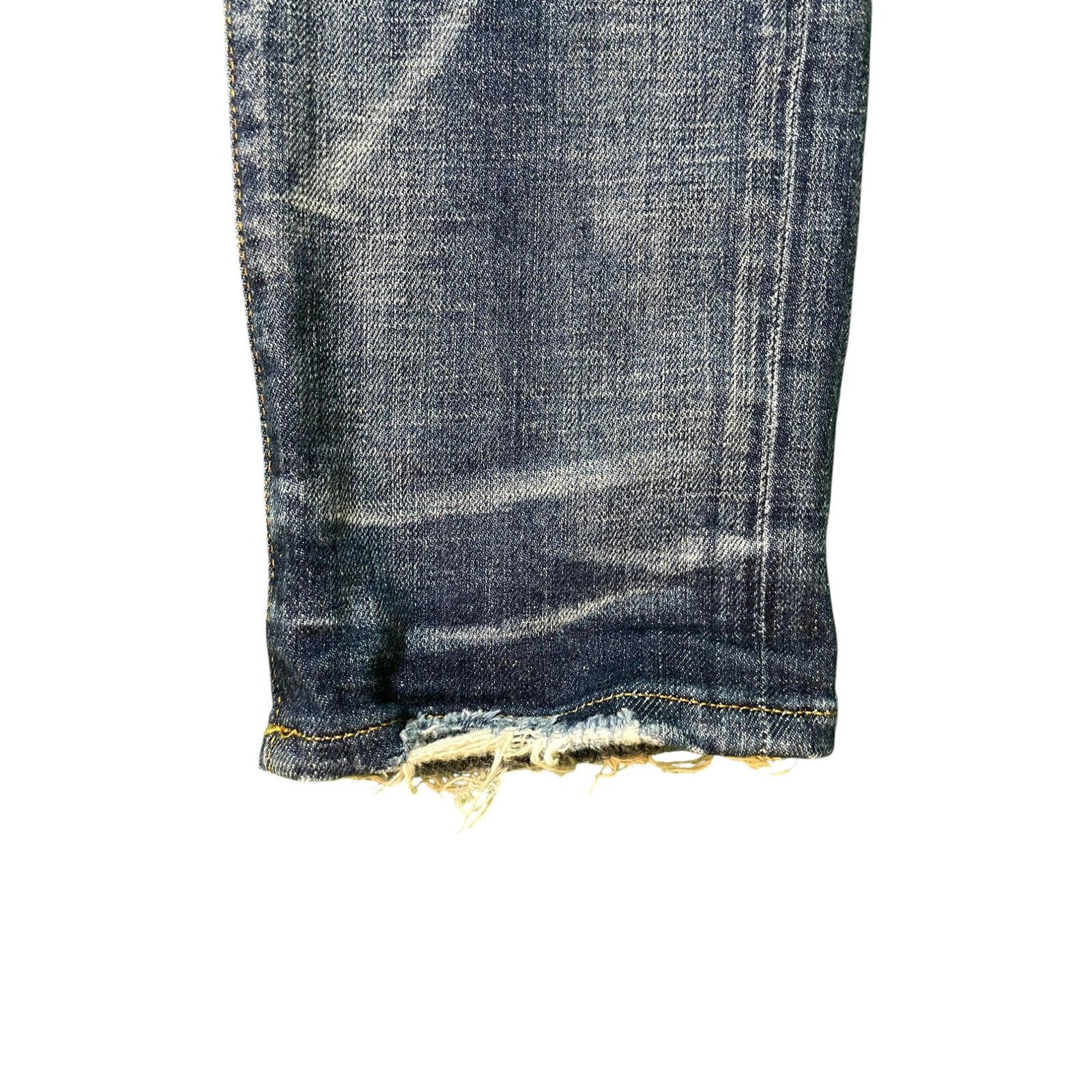 Purple Brand Purple Brand Paint Splattered Dark Wash Blue Jeans Size US 31 - 4 Thumbnail