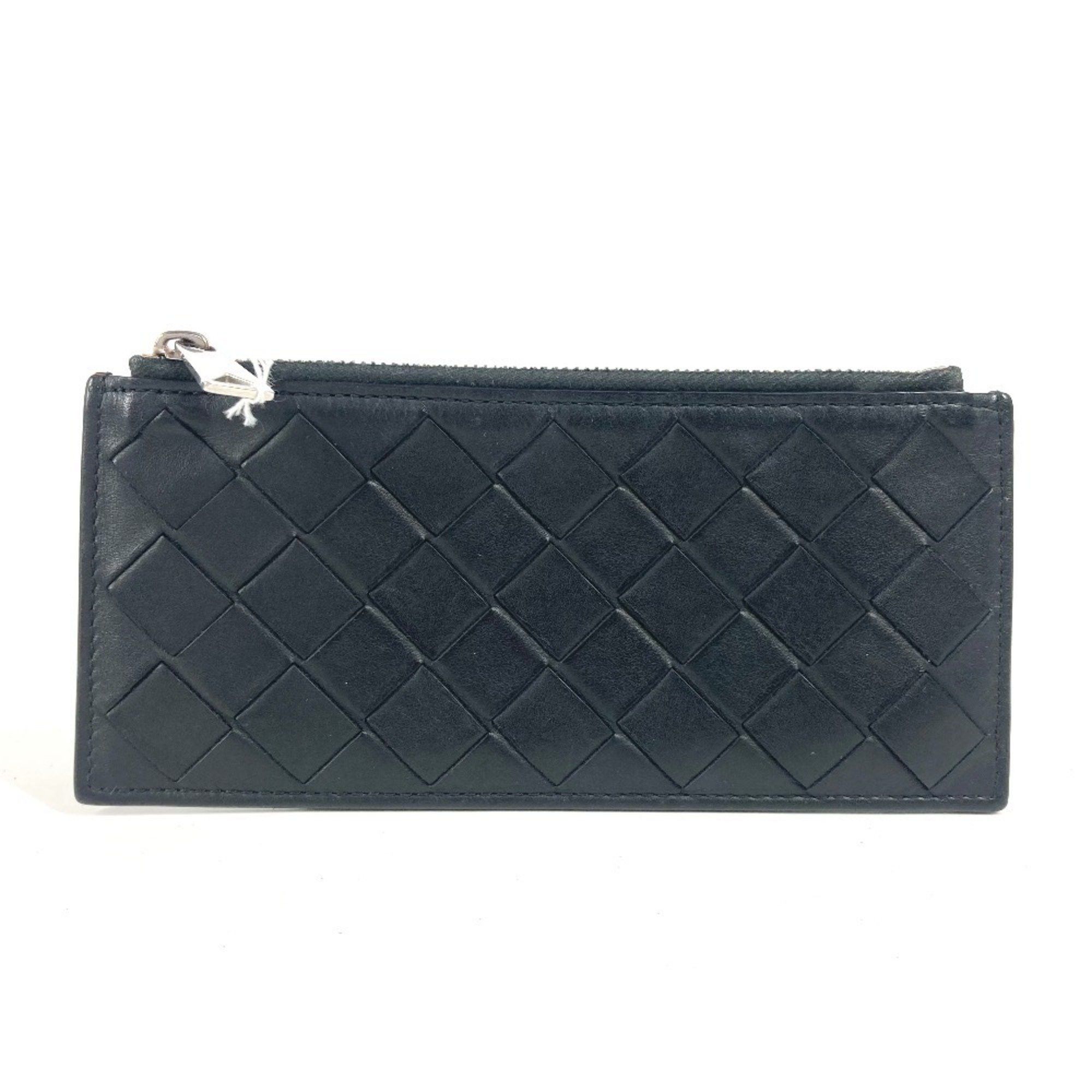 Bottega Veneta Intrecciato Wallet, Coin Purse, Wallet/coin Case, Leather, Men's, Women's, Black