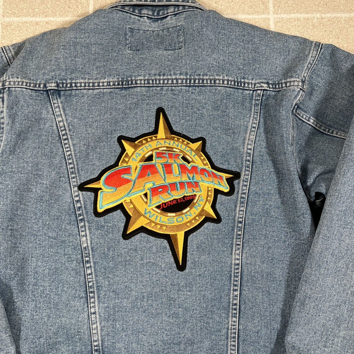 Other Vtg 5k Salmon Run Cyrk Clothing Denim Jean Jacket Trucker Size US S / EU 44-46 / 1 - 2 Thumbnail