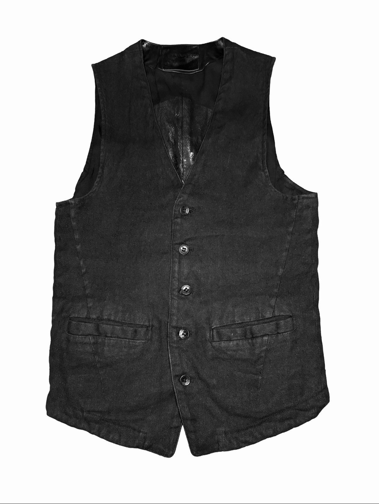 Isamu Katayama Backlash Linen Gilet Vest Size US L / EU 52-54 / 3 - 1 Thumbnail