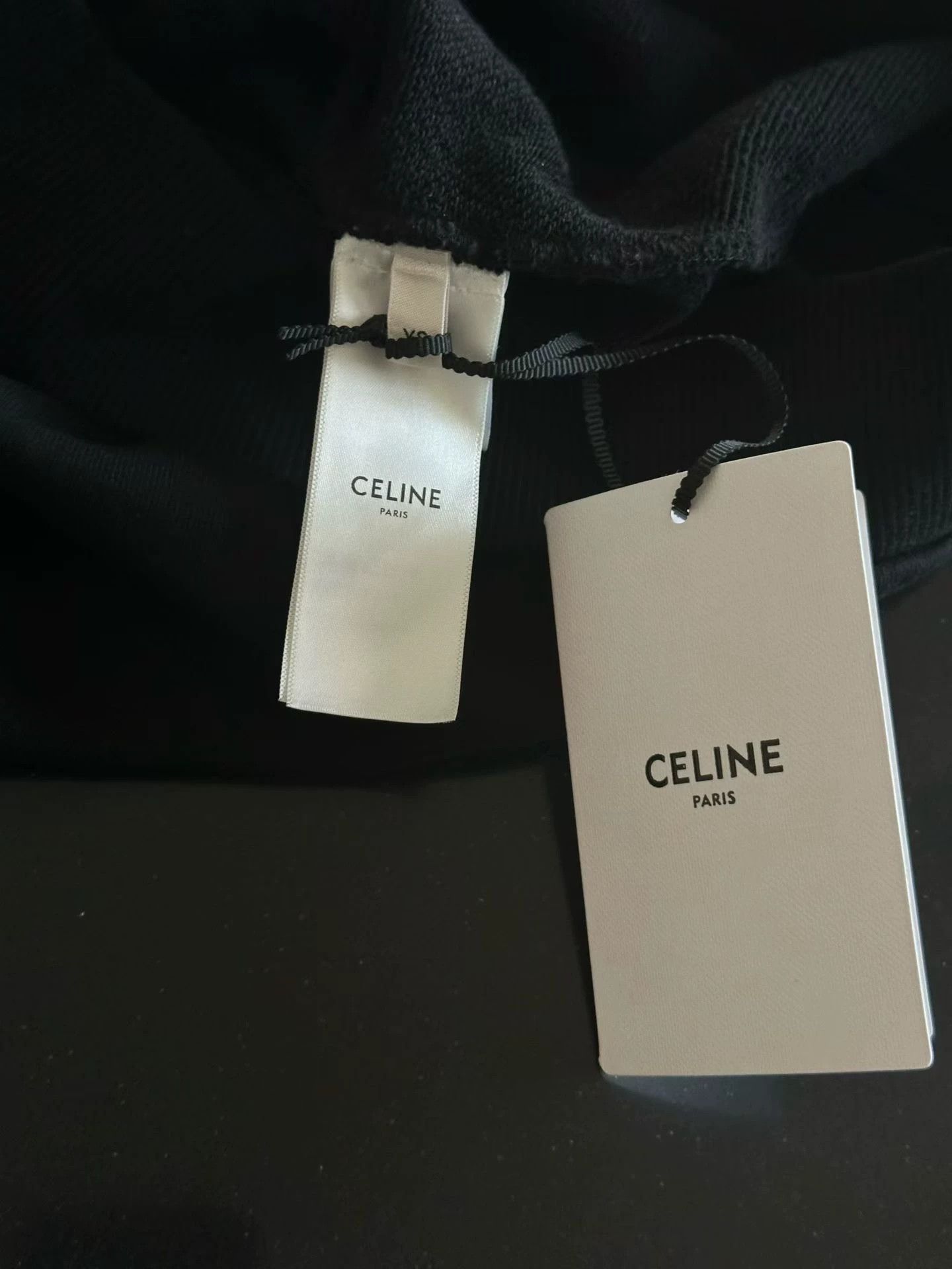 Celine Celine Black Logo Hoodie XS Size US XS / EU 42 / 0 - 4 Thumbnail