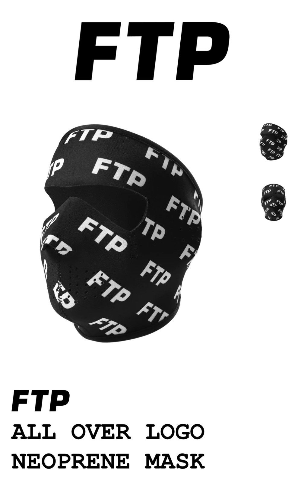 Fuck The Population FTP Neoprene Face Mask Size ONE SIZE - 1 Thumbnail