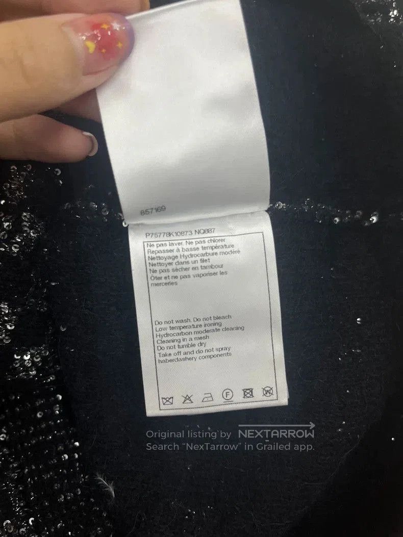 Chanel Chanel 23B Black Sequin Knit Top. Size US S / EU 44-46 / 1 - 6 Thumbnail