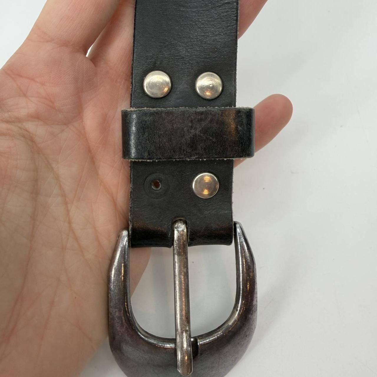 Levi's Levis Leather Belt Black Vintage Size ONE SIZE - 3 Thumbnail