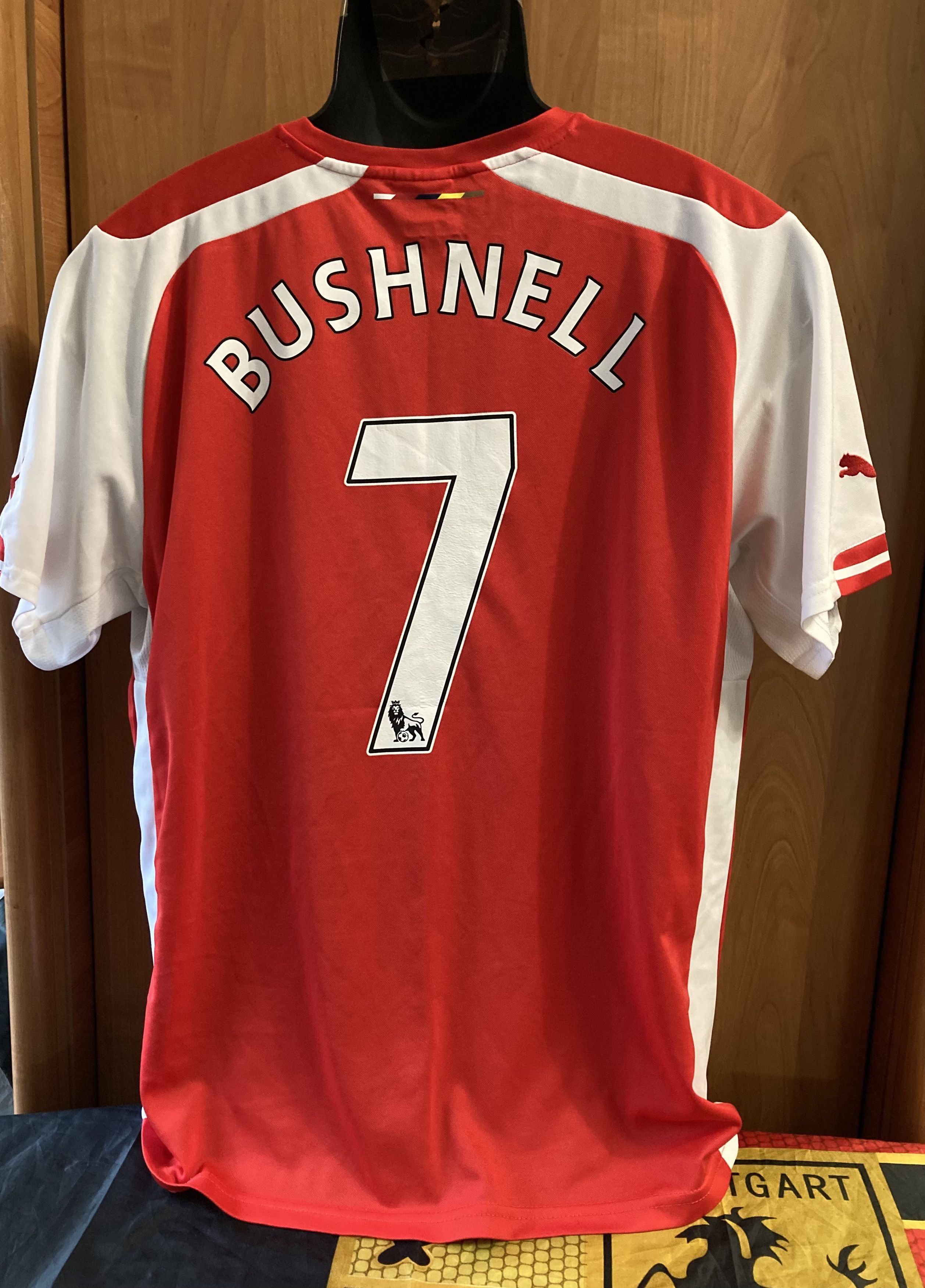 Puma Arsenal Puma 2014-15 Home Jersey Bushnell #7 Size US L / EU 52-54 / 3 - 2 Thumbnail