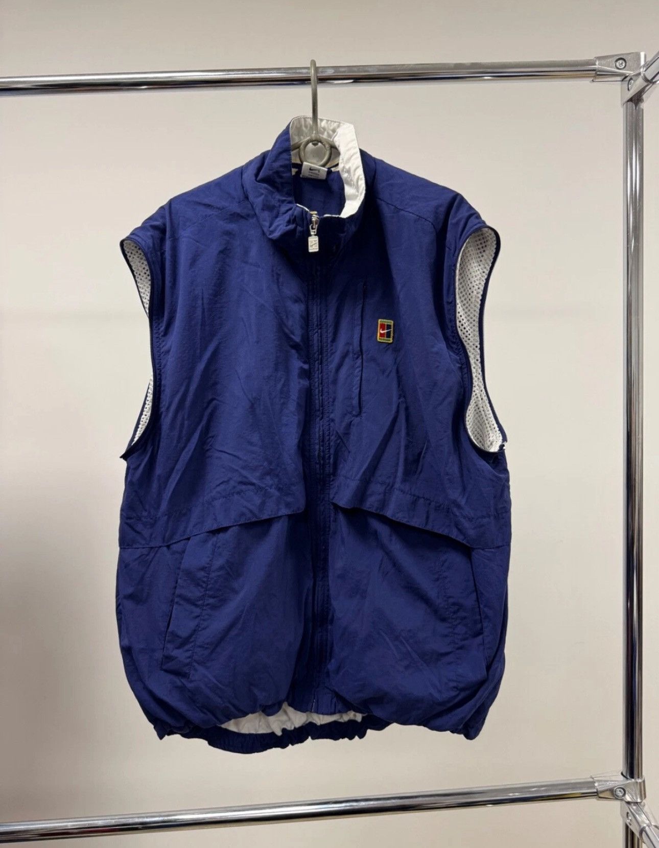 Nike × Vintage Vintage Nike Court Nylon Track Jacket 2 in 1 Windbreaker 90S Size US L / EU 52-54 / 3 - 3 Thumbnail