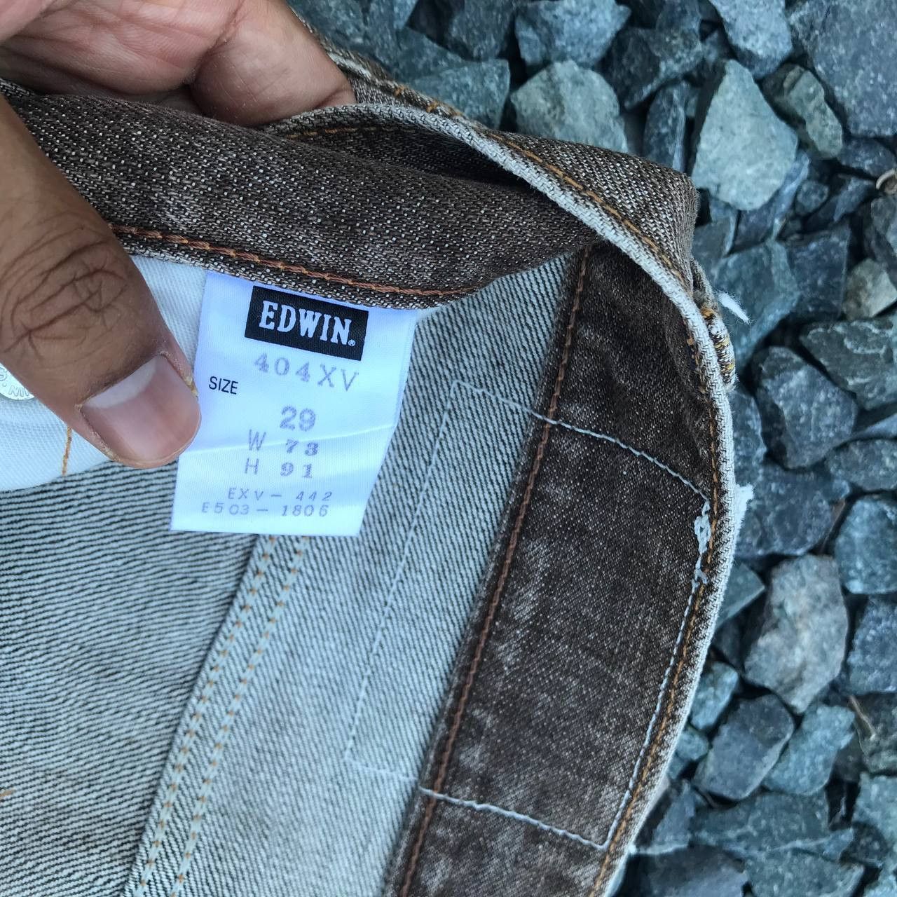 Edwin VINTAGE EDWIN EXCLUSIVE Faded Brown Distressed jean W29x32 Size US 29 - 11 Thumbnail