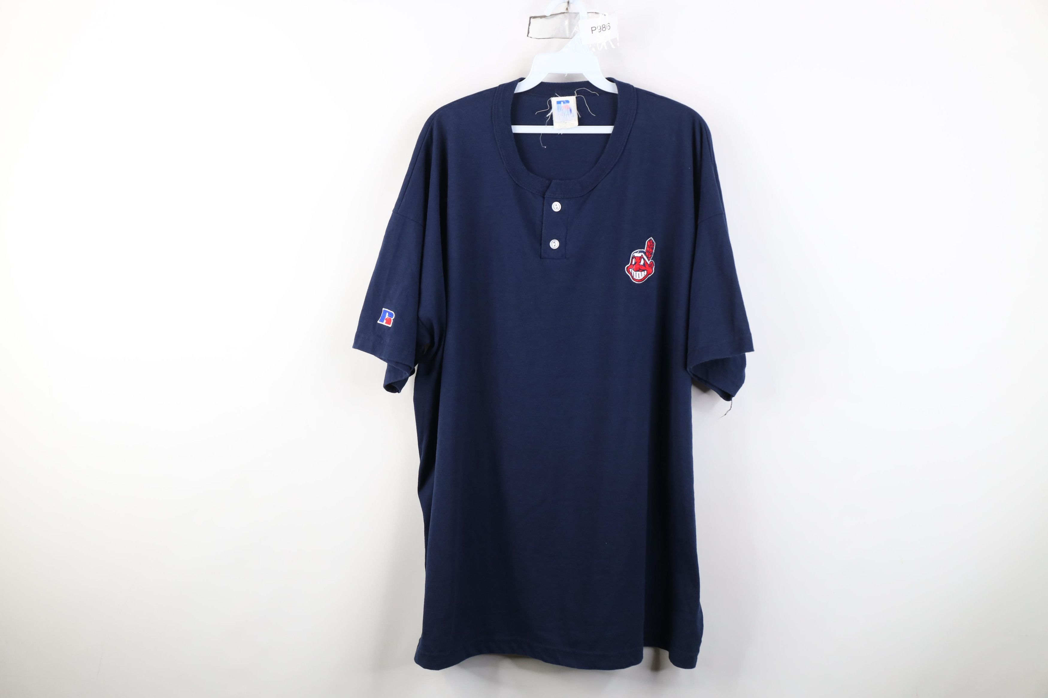 Russell Athletic Vintage 90s Russell Athletic Chief Wahoo Cleveland T-Shirt Size US XXL / EU 58 / 5 - 1 Thumbnail