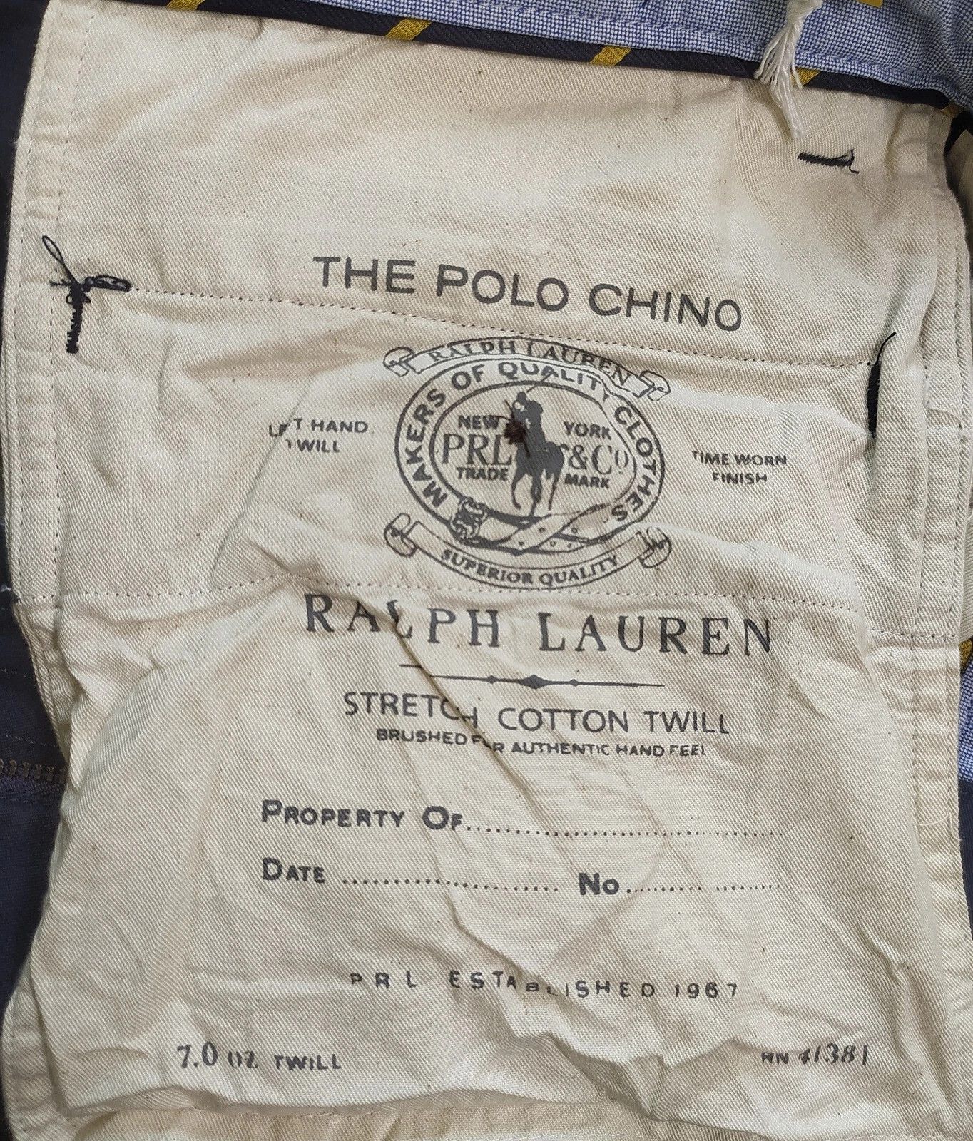 Polo Ralph Lauren Polo Ralph Lauren Stretch Straight Fit Chino Pant FTP 0024 Size US 33 - 7 Thumbnail