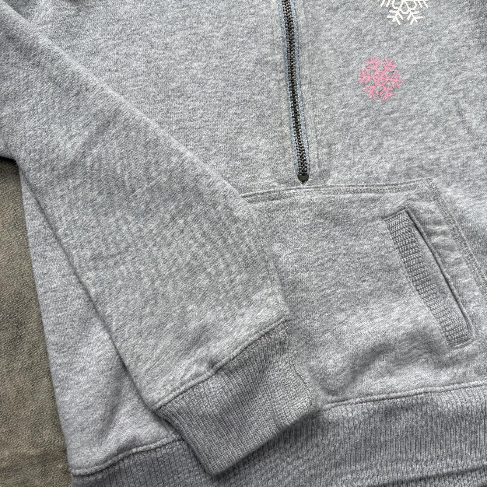 Aeropostale Vintage Y2K Aeropostale Snowflakes Rhinestone 1/2 Zip Hoodie Size S / US 4 / IT 40 - 6 Thumbnail