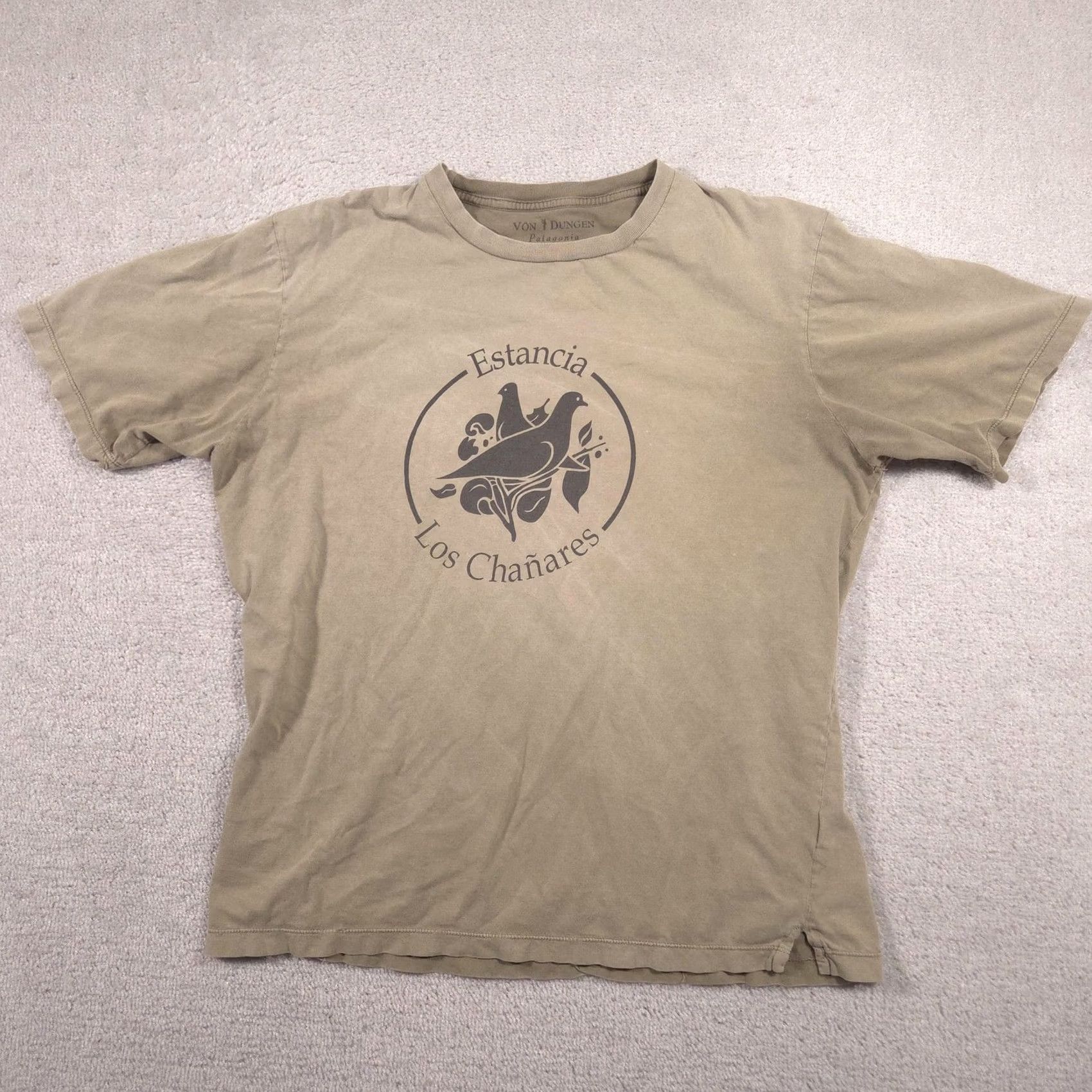 Vintage VINTAGE Von T Dungen Shirt Mens XL Beige Estancia Los Chañares Hunting Tee 1000 Club Size US XL / EU 56 / 4 - 2 Thumbnail