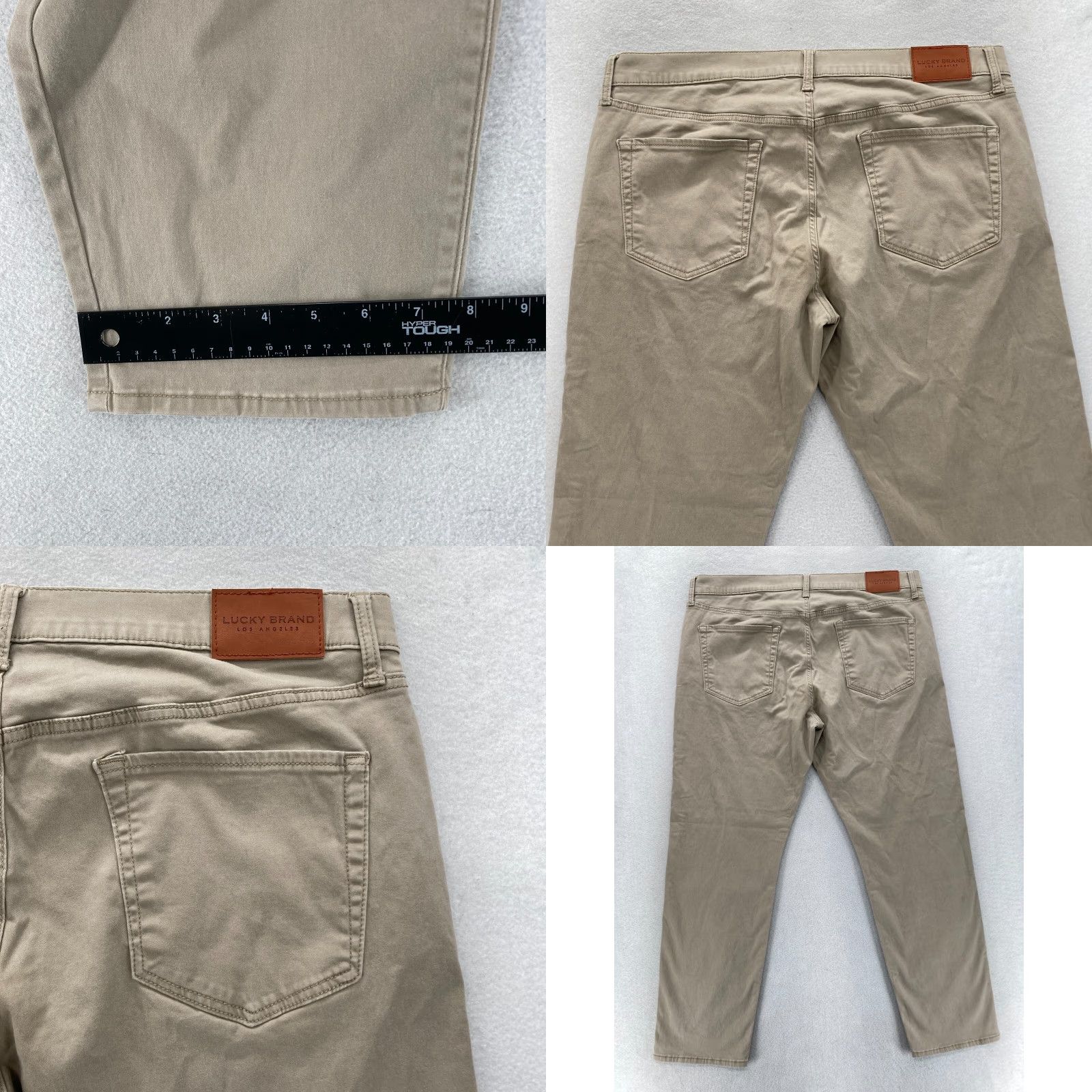 Lucky Brand Lucky Brand 121 Slim Pants Mens 38x30 Brown Stretch Fabric Straight 5-Pocket Size US 38 / EU 54 - 9 Thumbnail