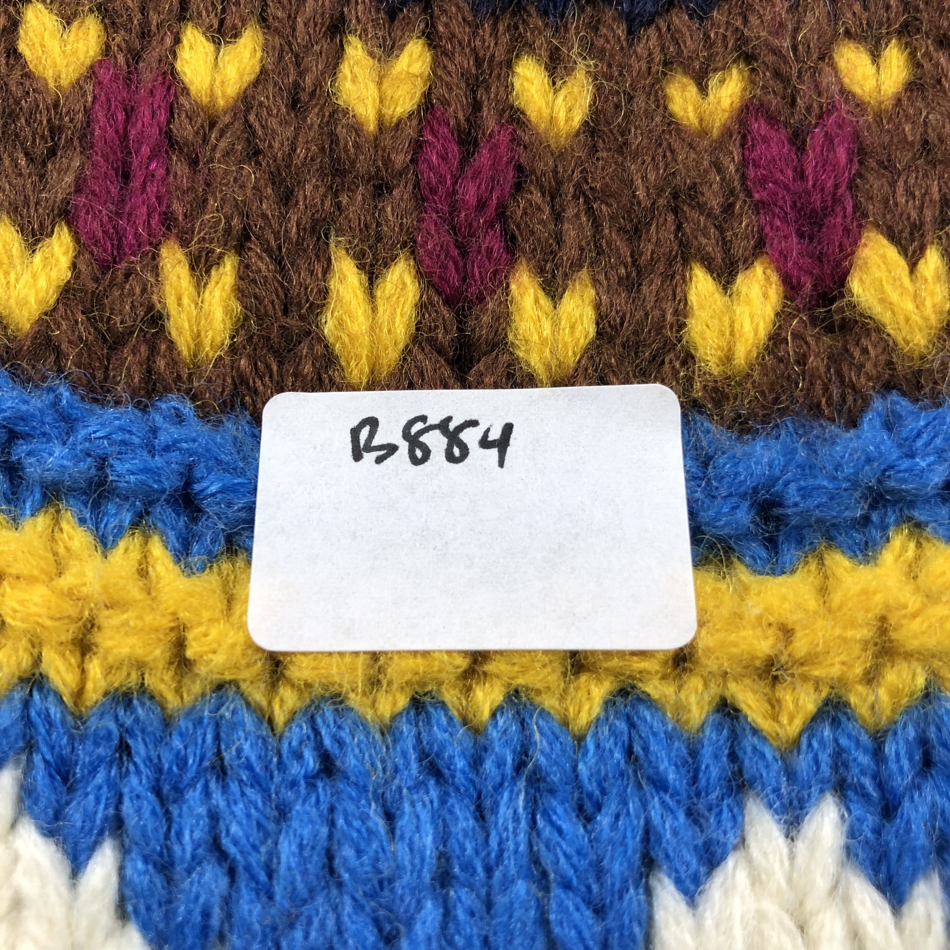 Vintage Fair Isle Earflap Bobble Beanie Snowcap Snow Hat B884 Size ONE SIZE - 4 Thumbnail