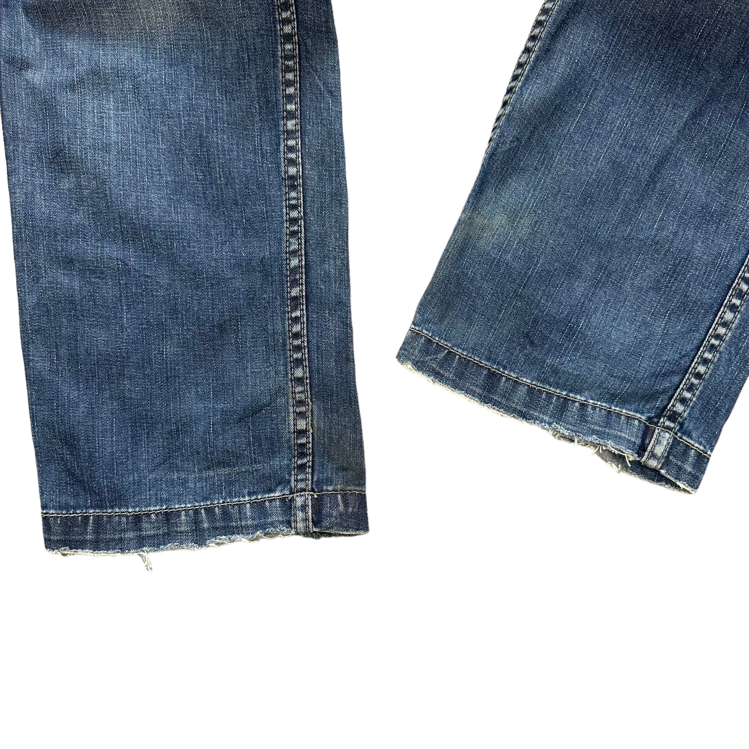 Japanese Brand FLASH REPORT VINTAGE FATIGUES DENIM PANTS #8503-012 Size US 31 - 7 Thumbnail