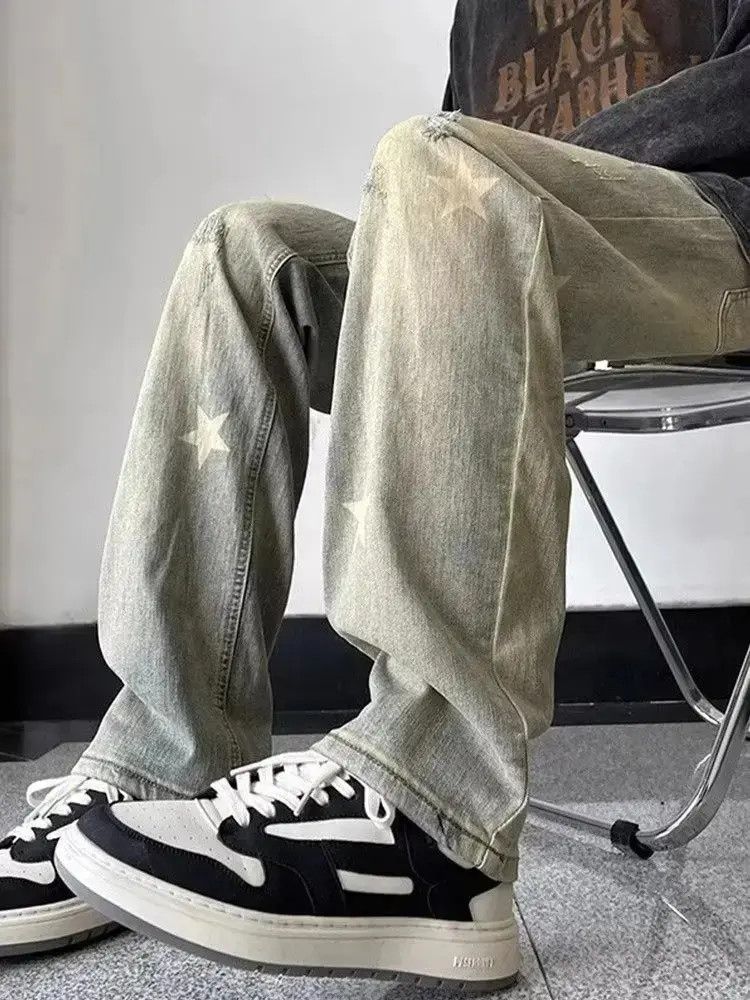 Japanese Brand Washed vintage straight leg jeans Size US 32 / EU 48 - 6 Thumbnail