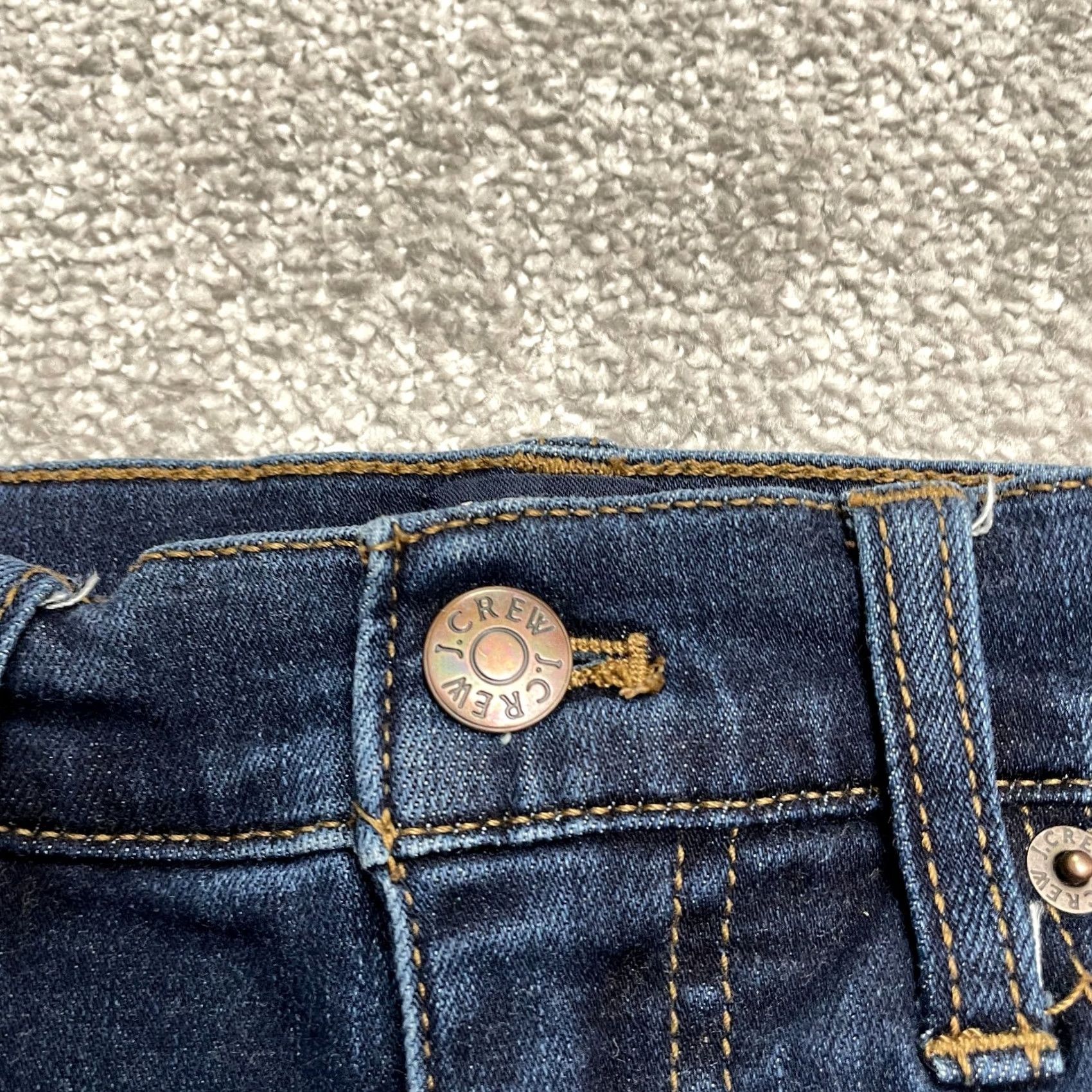 J.Crew J.Crew Jeans Women High Rise Vintage Straight Denim Blue Dark Wash 26x26 5-Pocket Logo Zipper Button Cotton Blend Regular Fit Size 42" / US 20 - 3 Thumbnail