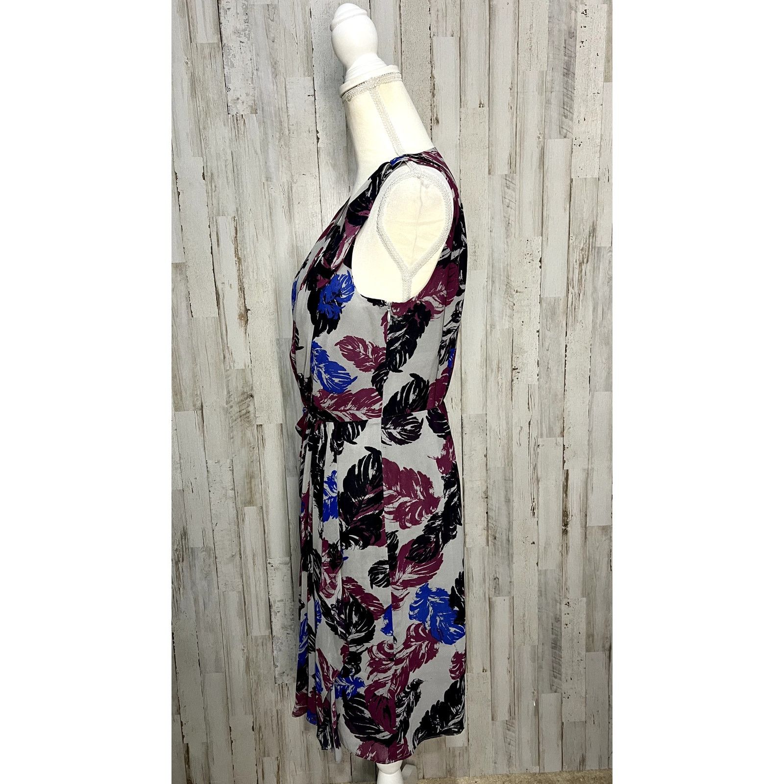 Banana Republic Banana Republic Women's Floral Sleeveless Dress Gray Size 6 Size M / US 6-8 / IT 42-44 - 5 Thumbnail