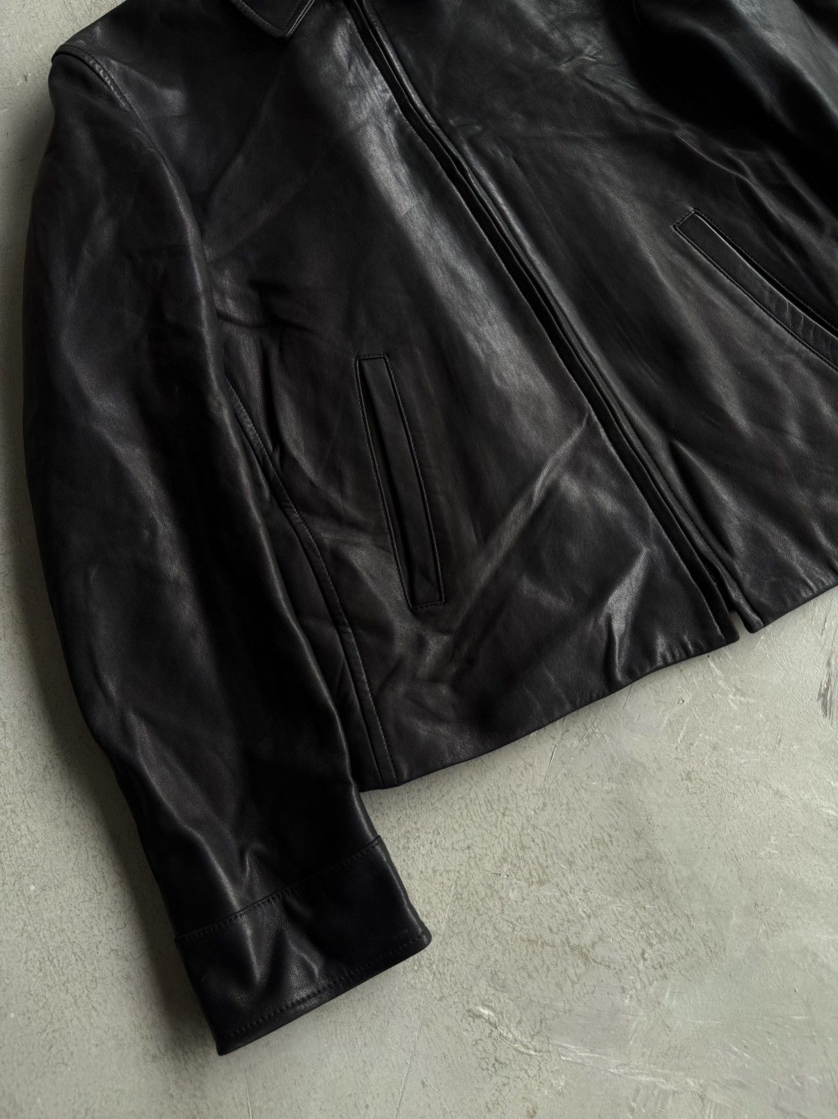 Gucci Gucci - Tom Ford Era Biker Leather Jacket Size US S / EU 44-46 / 1 - 5 Thumbnail