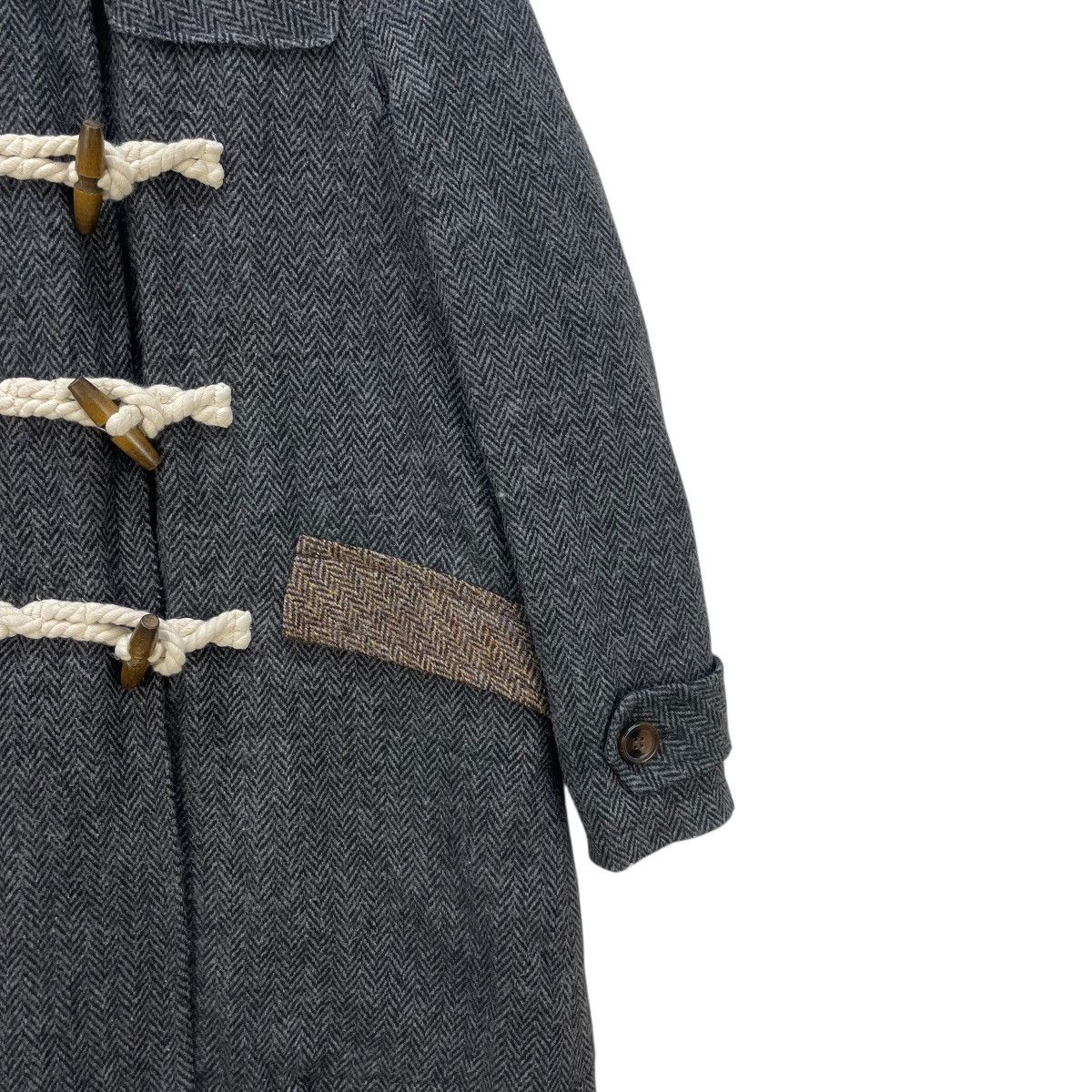 Harris Tweed 💥Harris Tweed Balmacaan X Japanese Brand Herringbone Jacket Size M / US 6-8 / IT 42-44 - 5 Thumbnail