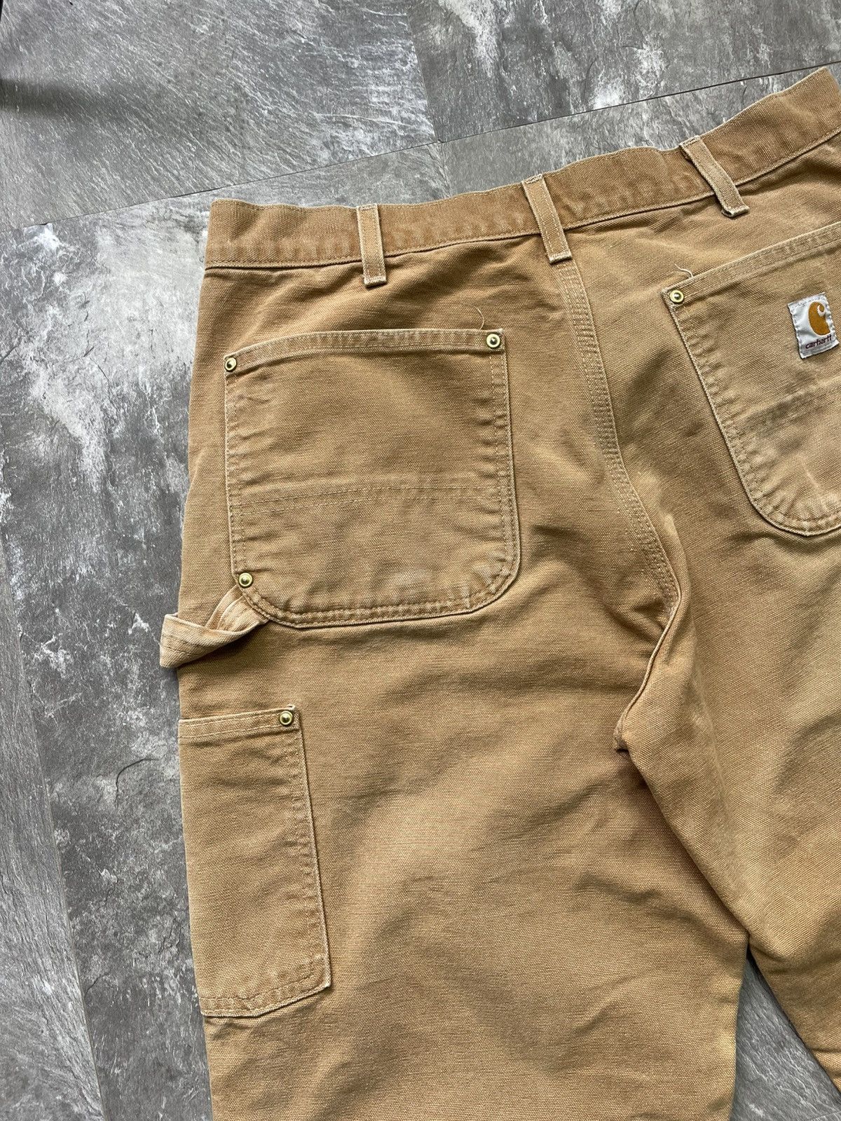 Carhartt Vintage Baggy Carhartt Double Knee Faded Tan Dirty Carpenter Size US 34 / EU 50 - 3 Thumbnail