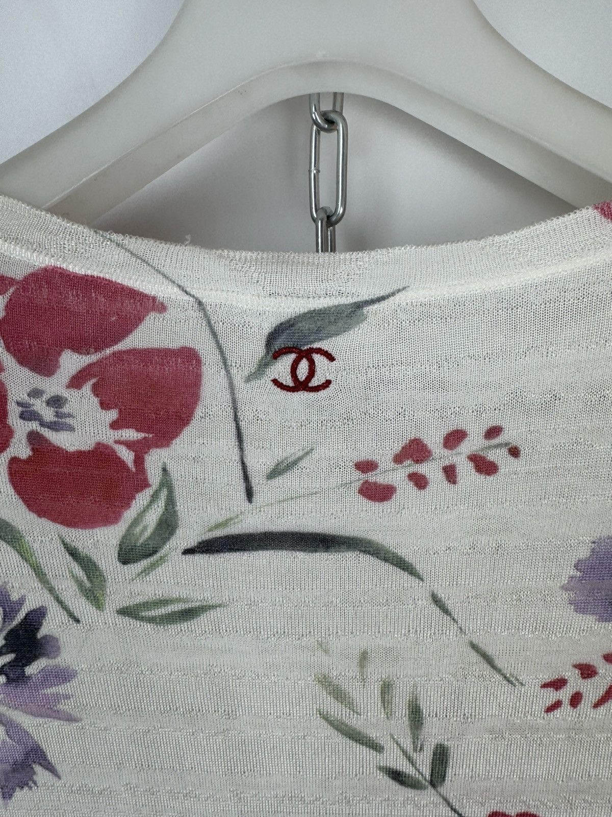 Chanel Chanel Floral Sweater Womens Knit Blouse Long Sleeve Size 40 Size M / US 6-8 / IT 42-44 - 7 Thumbnail
