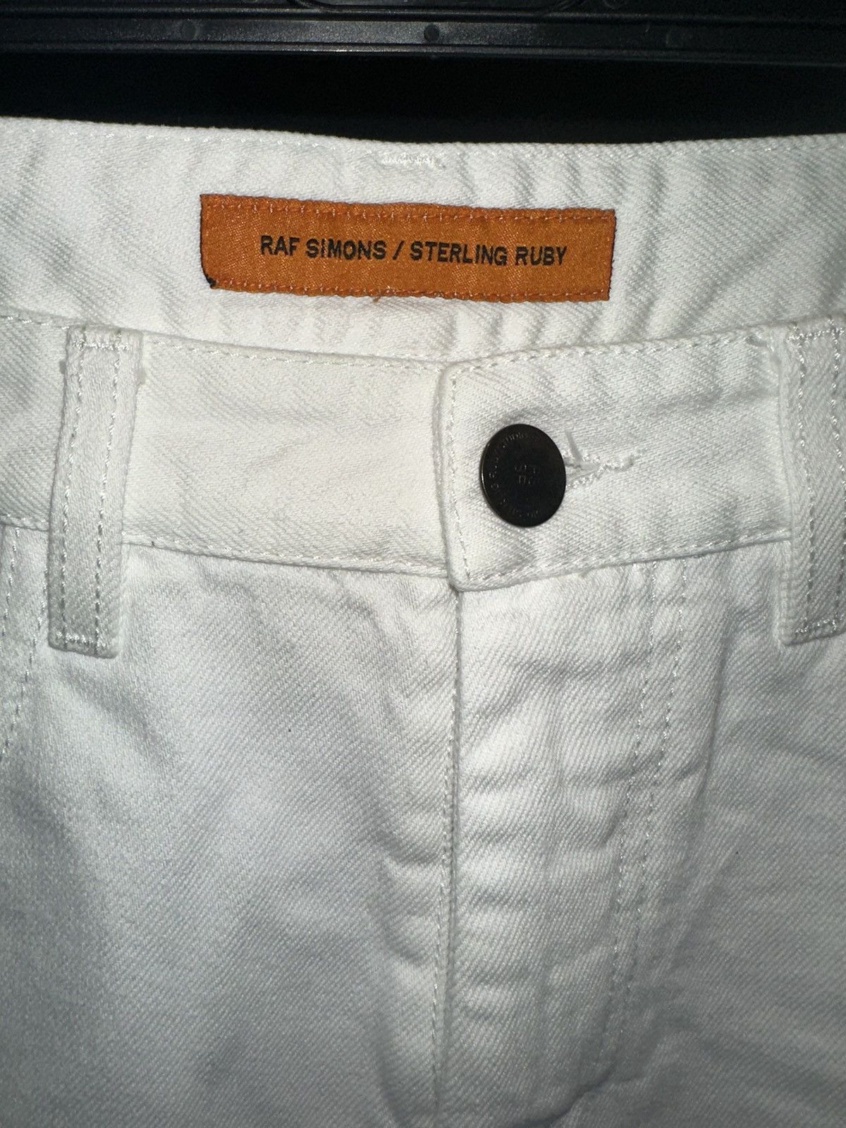 Raf Simons × Sterling Ruby Raf Simons Abus Lang White Denim Size US 29 - 5 Thumbnail